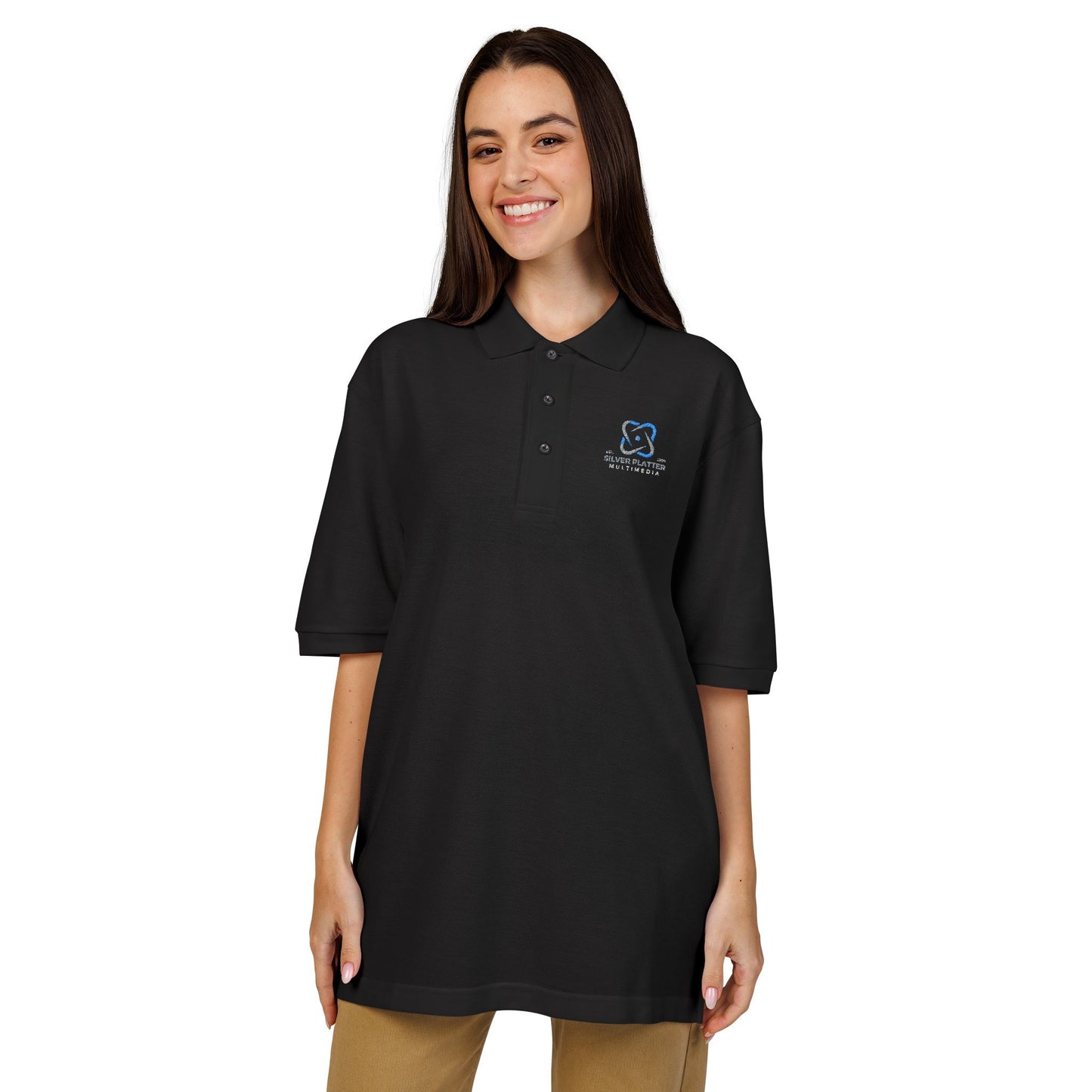 Silver Platter Multimedia Logo Polo Shirt (Embroidery)