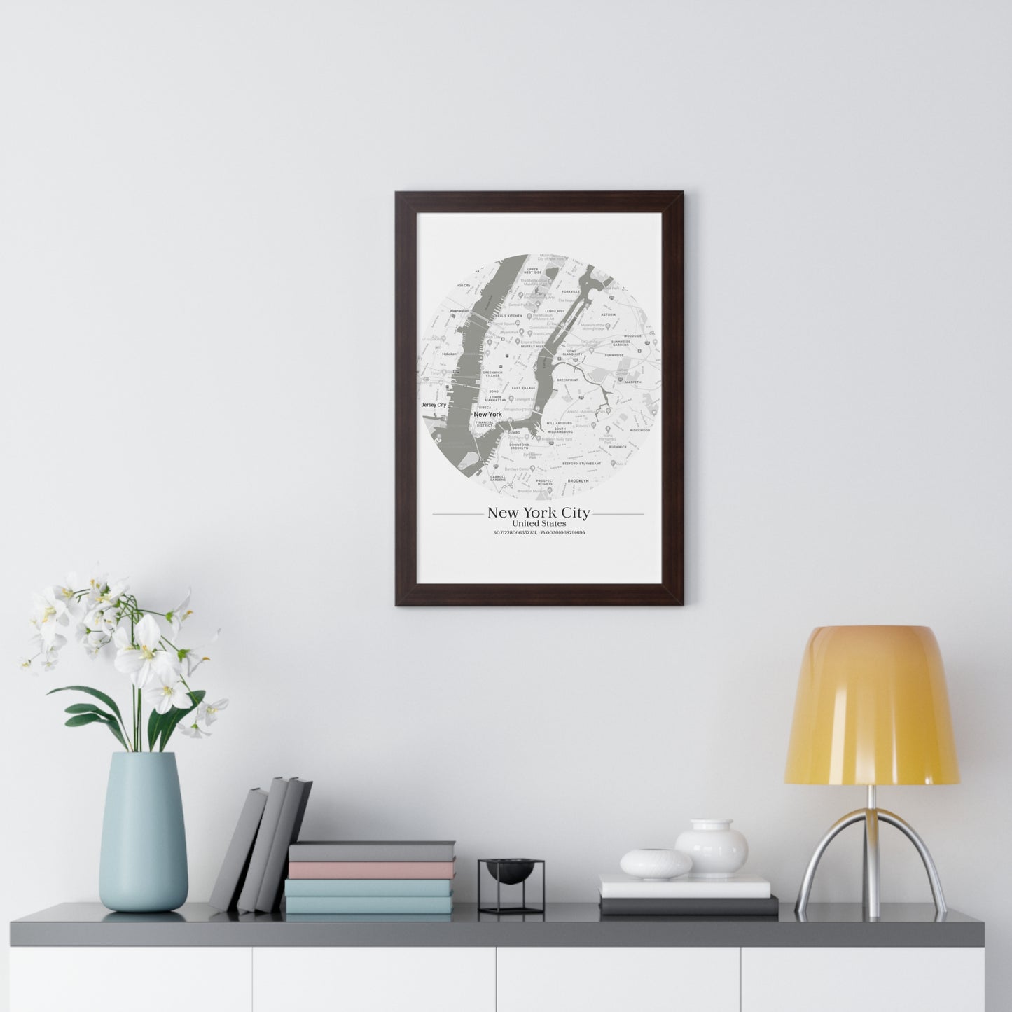 New York City - Framed Vertical Poster