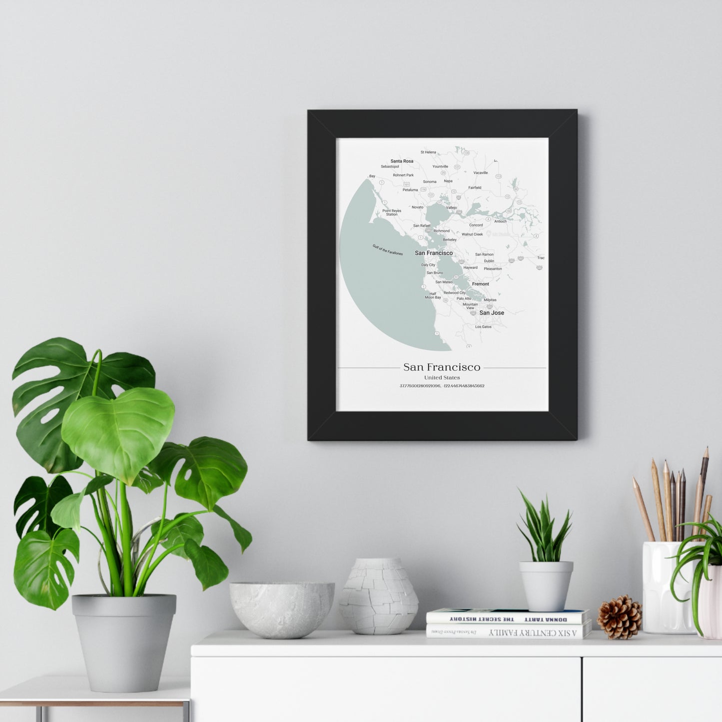 San Francisco - Framed Vertical Poster