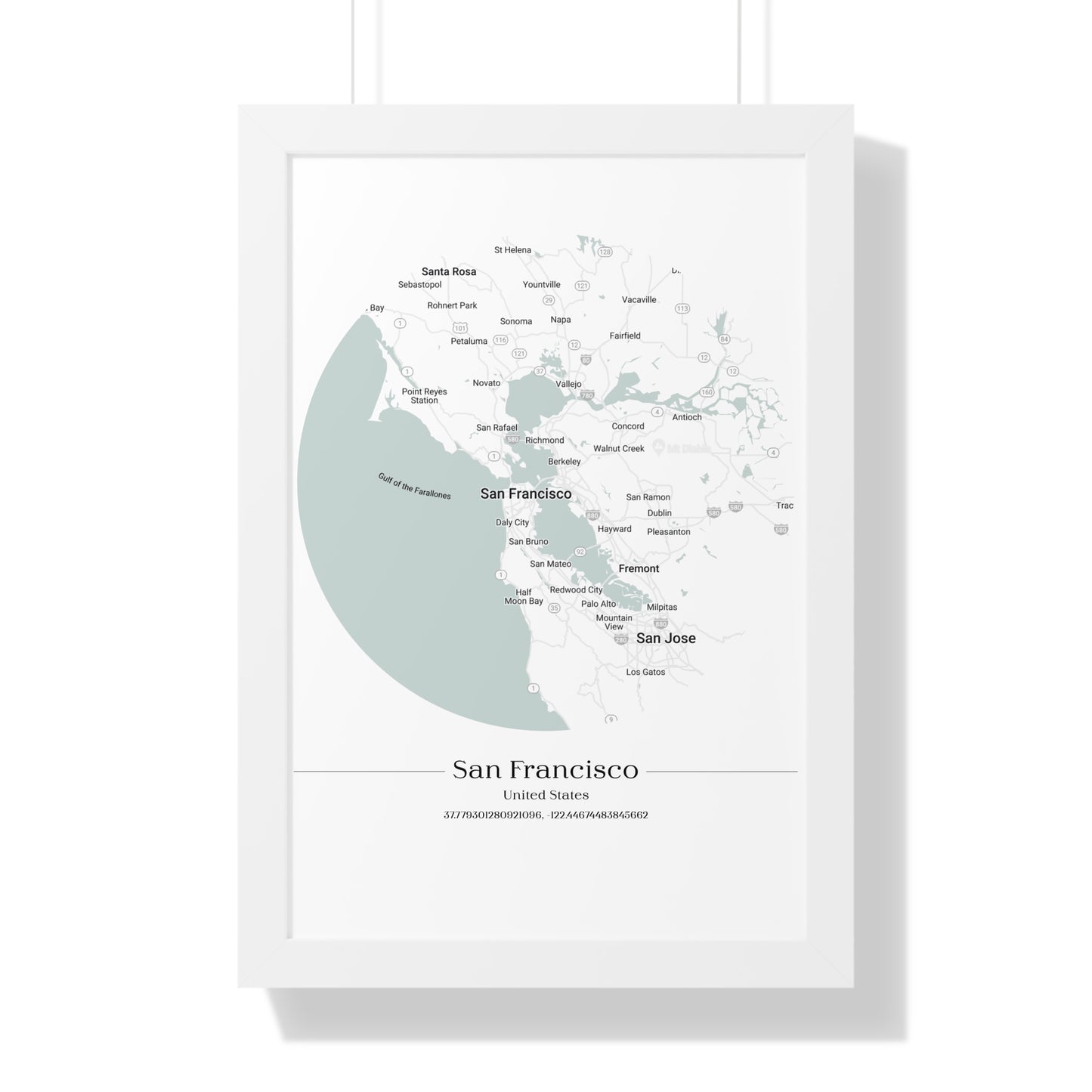 San Francisco - Framed Vertical Poster