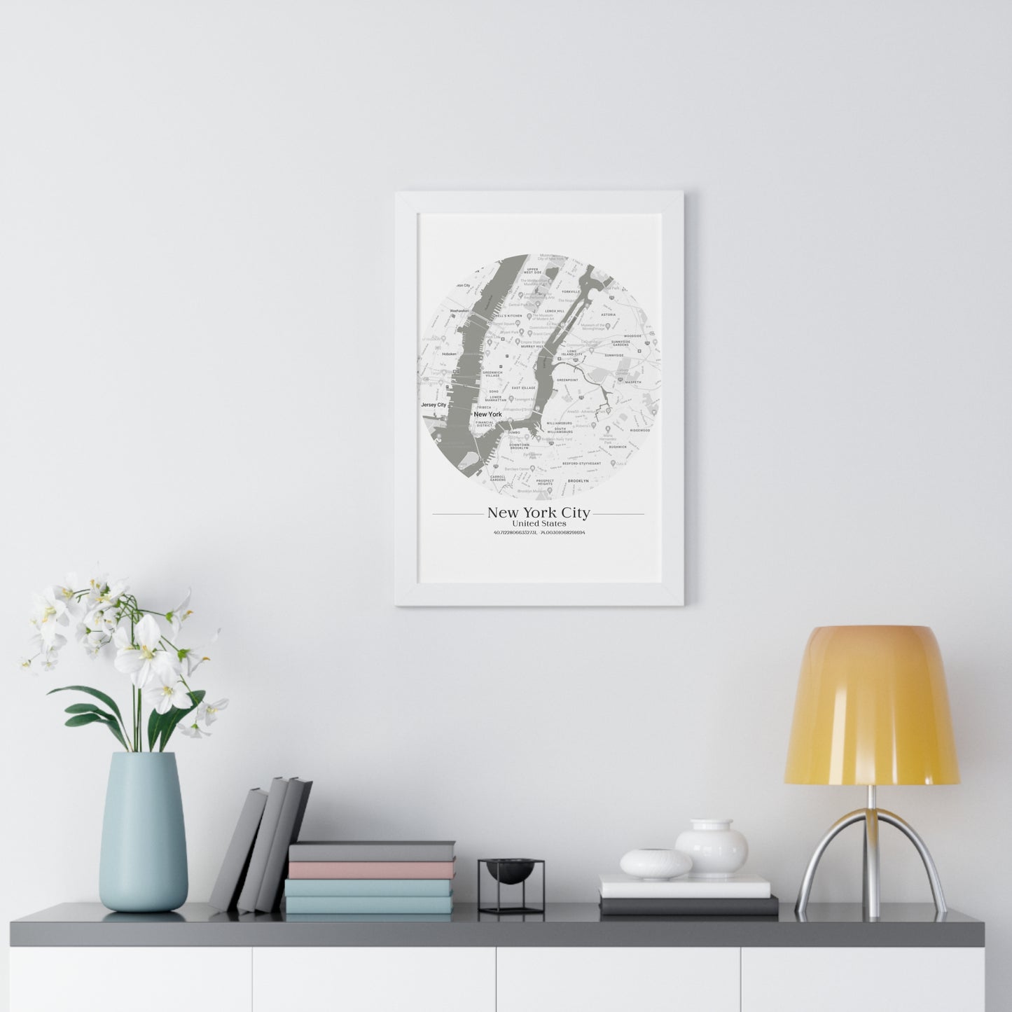 New York City - Framed Vertical Poster