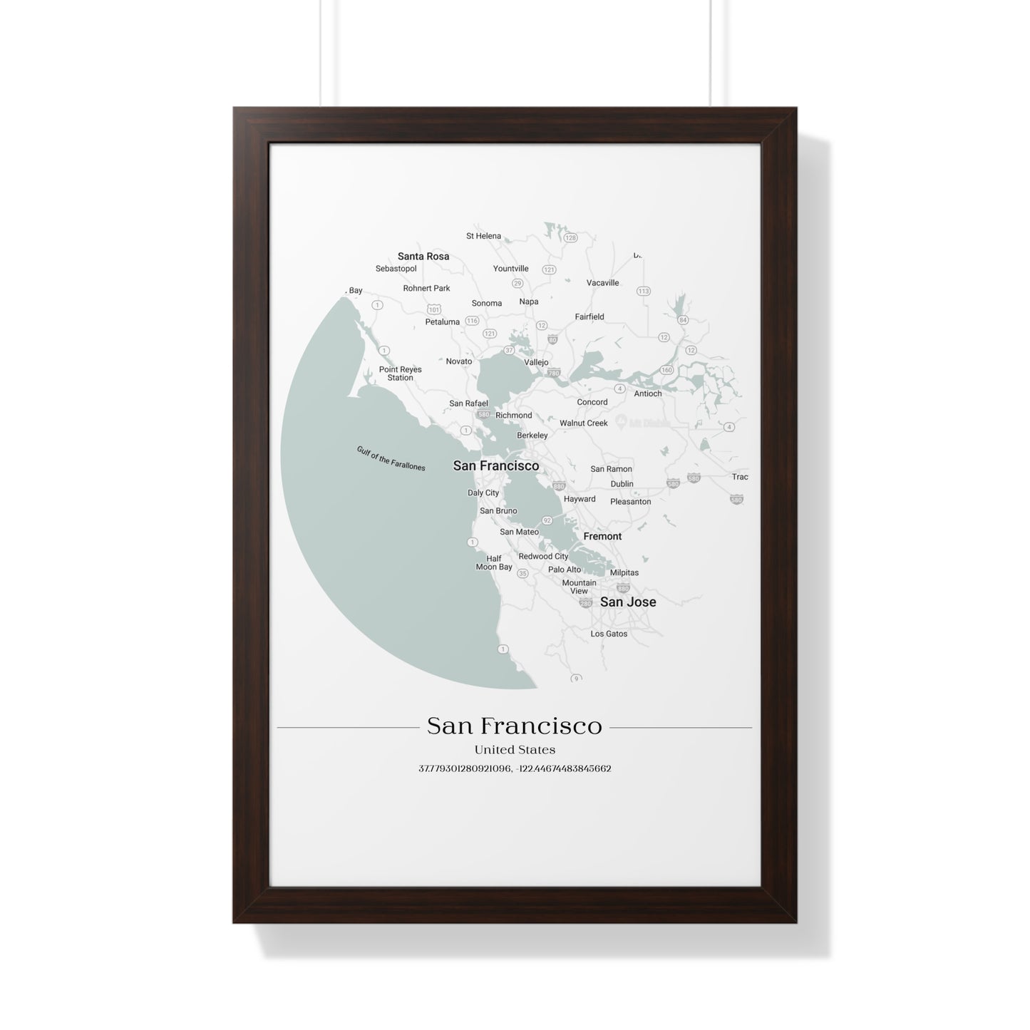 San Francisco - Framed Vertical Poster