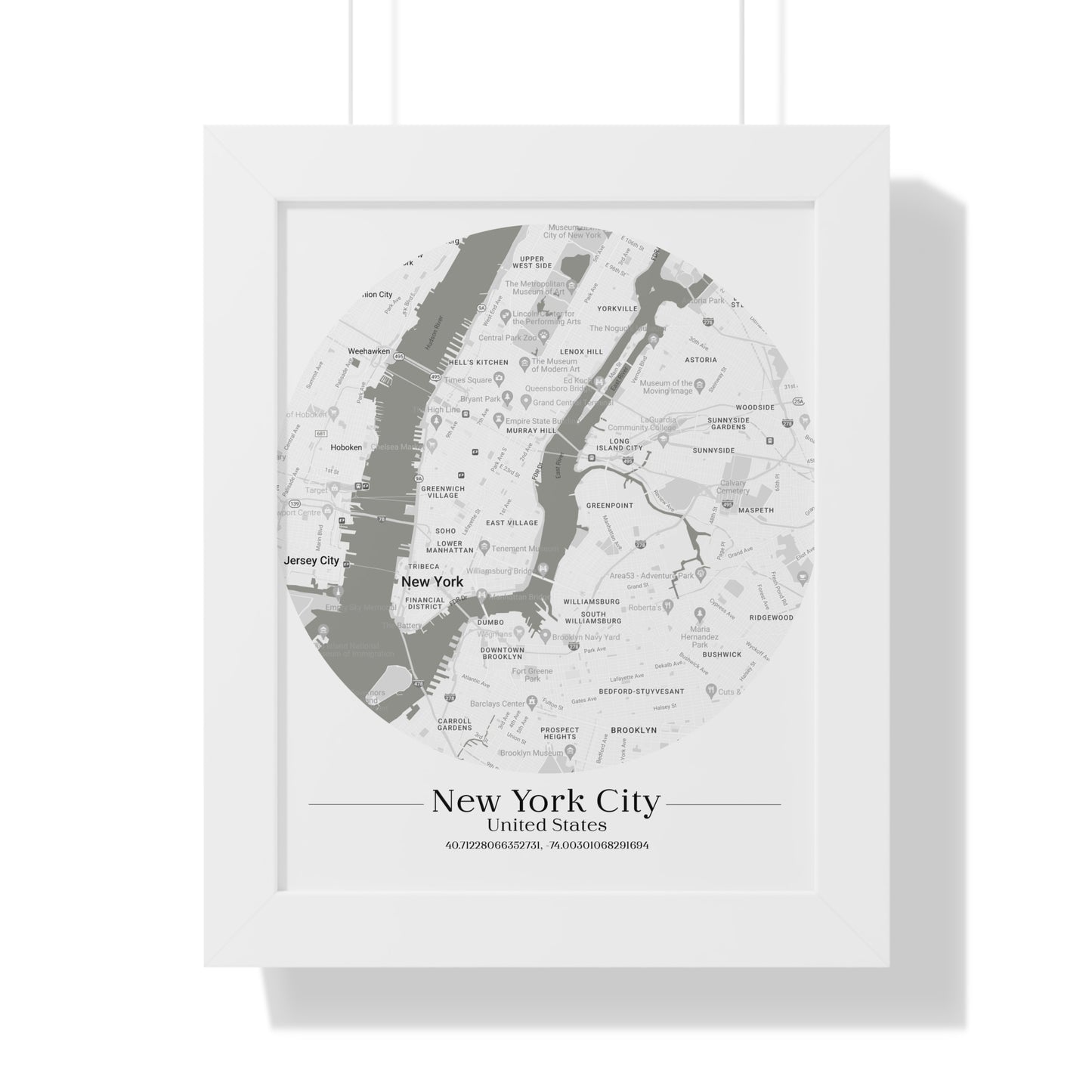 New York City - Framed Vertical Poster