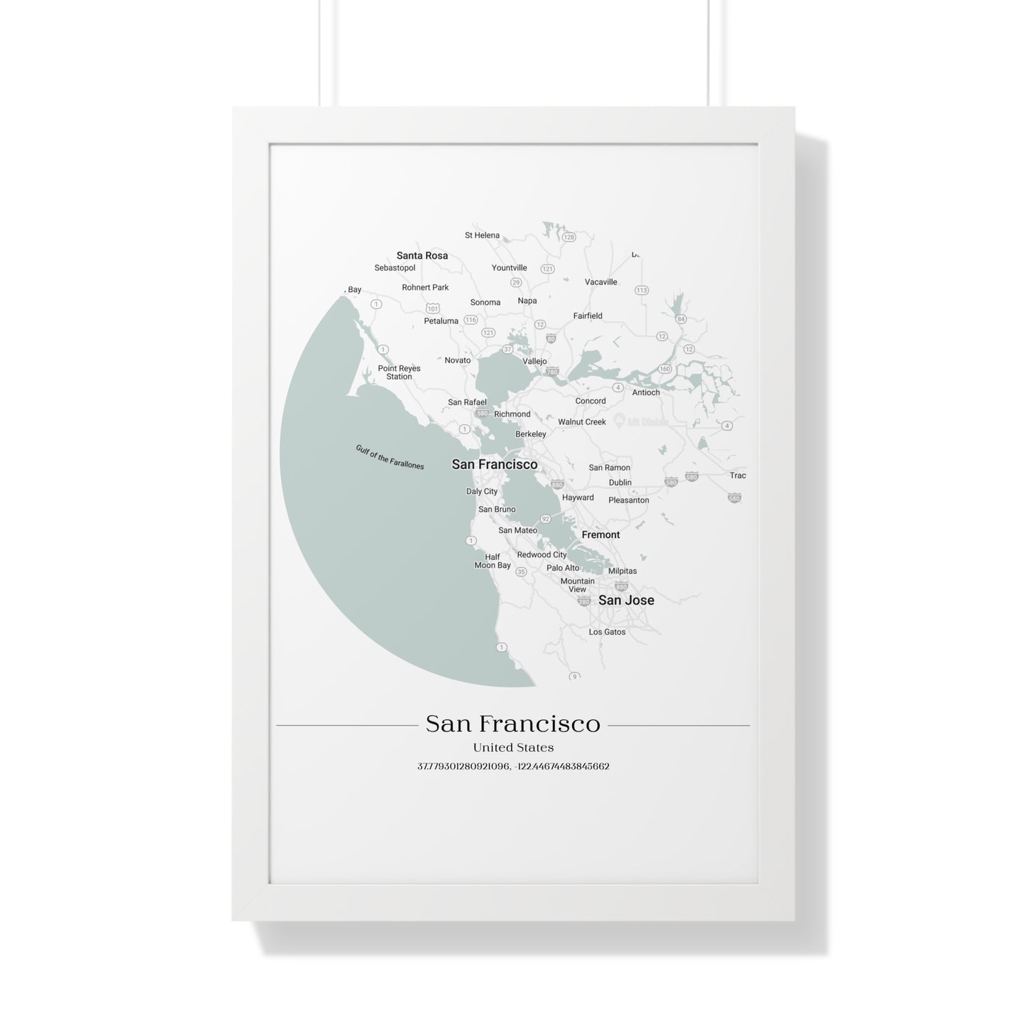 San Francisco - Framed Vertical Poster