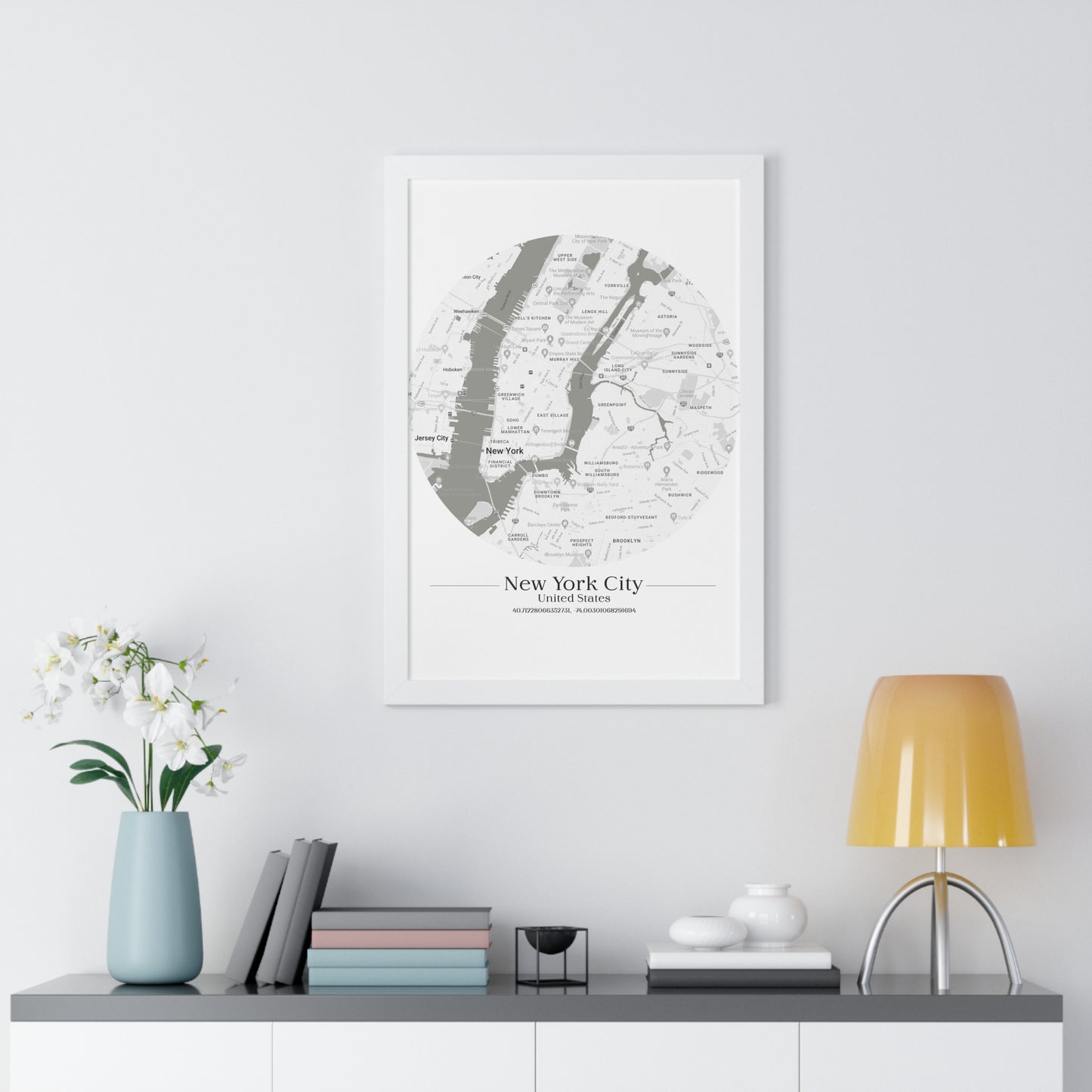 New York City - Framed Vertical Poster