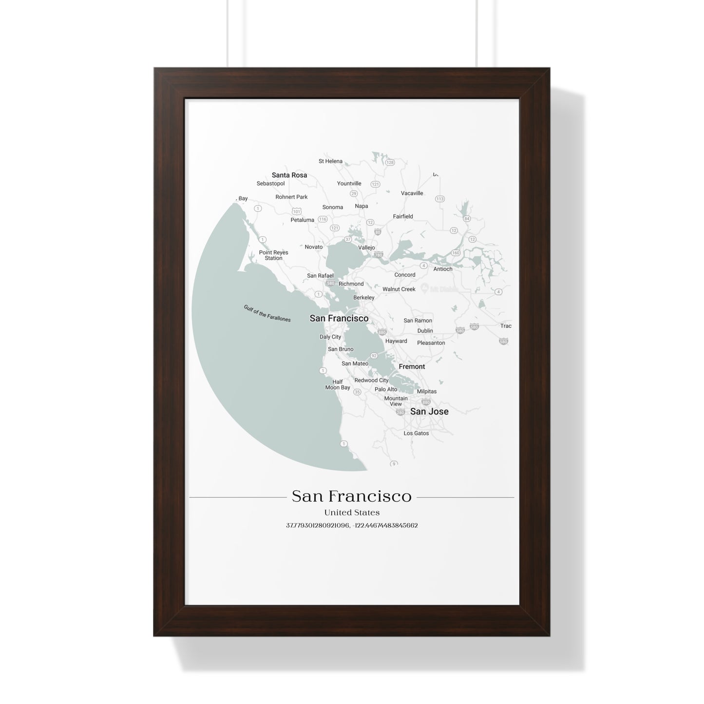 San Francisco - Framed Vertical Poster