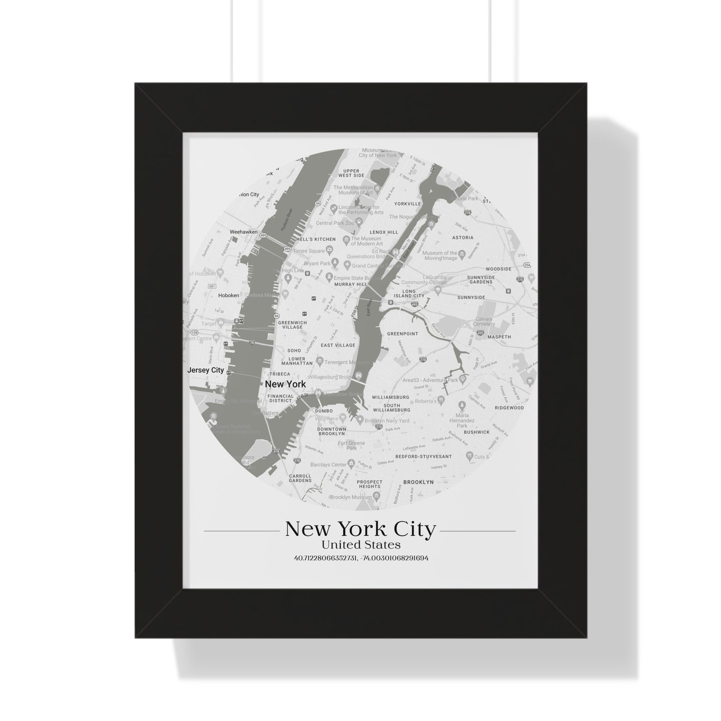 New York City - Framed Vertical Poster