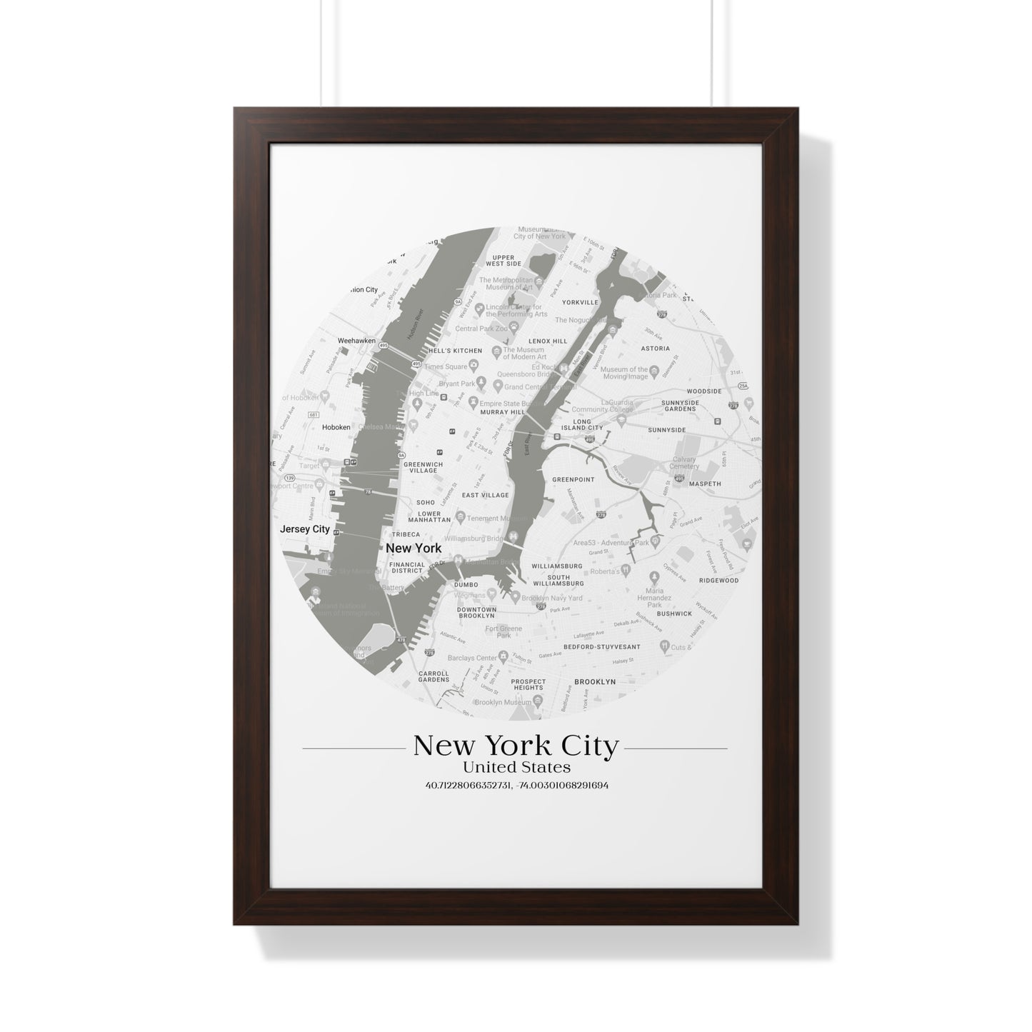 New York City - Framed Vertical Poster