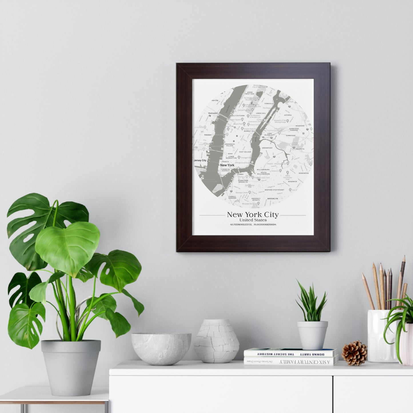 New York City - Framed Vertical Poster