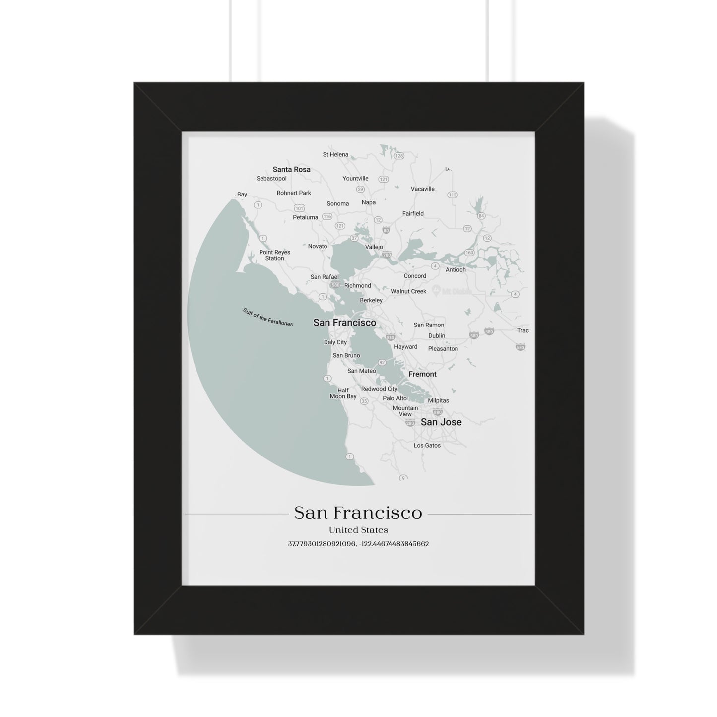 San Francisco - Framed Vertical Poster