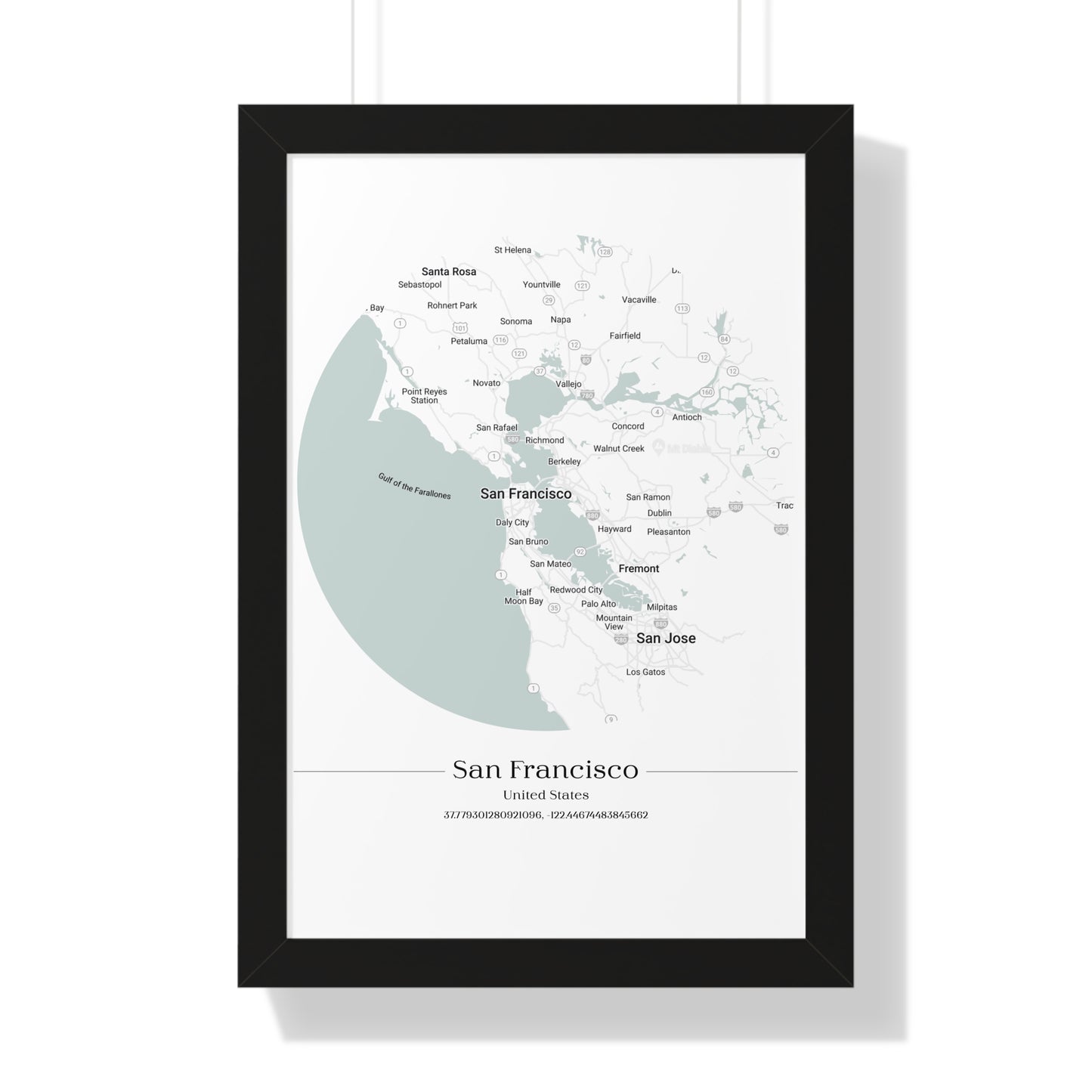 San Francisco - Framed Vertical Poster