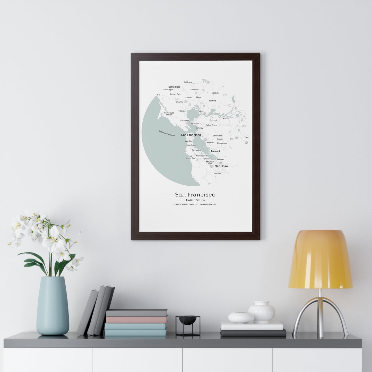 San Francisco - Framed Vertical Poster