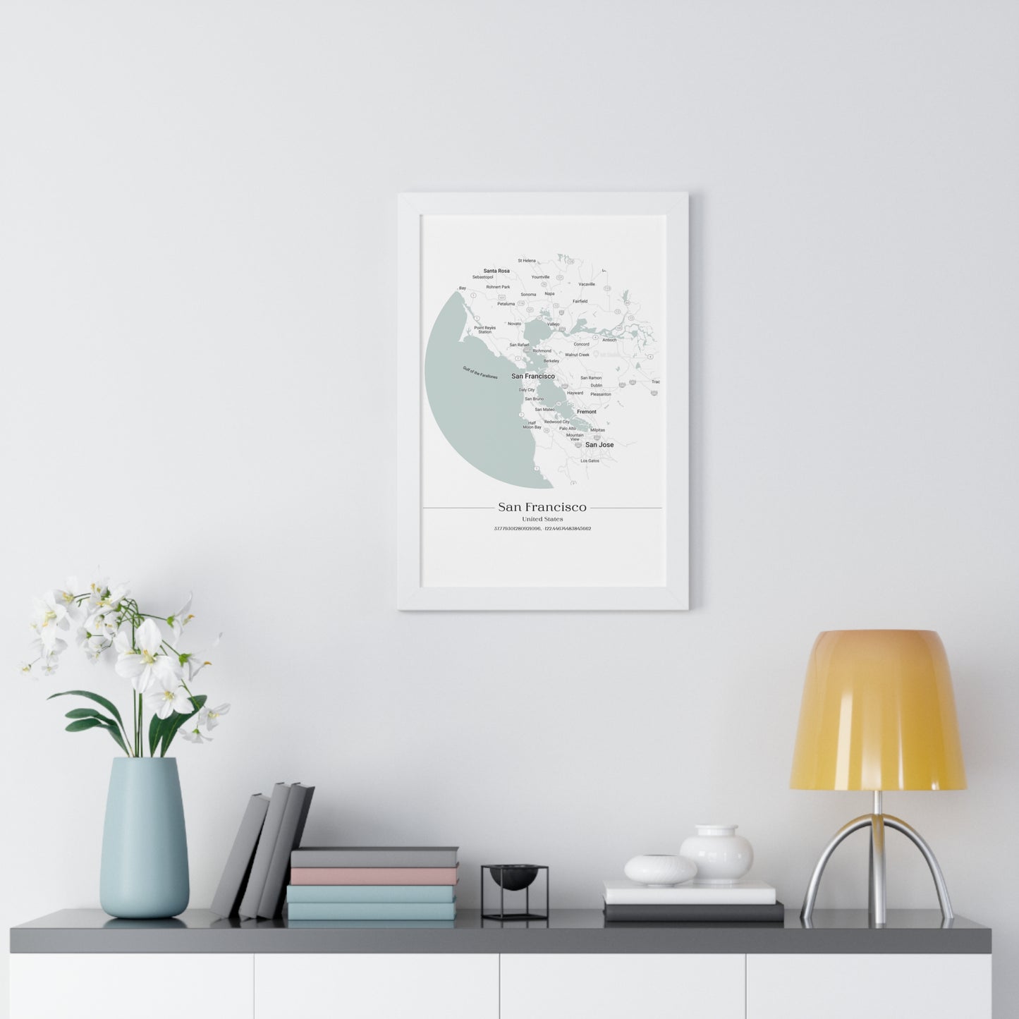 San Francisco - Framed Vertical Poster