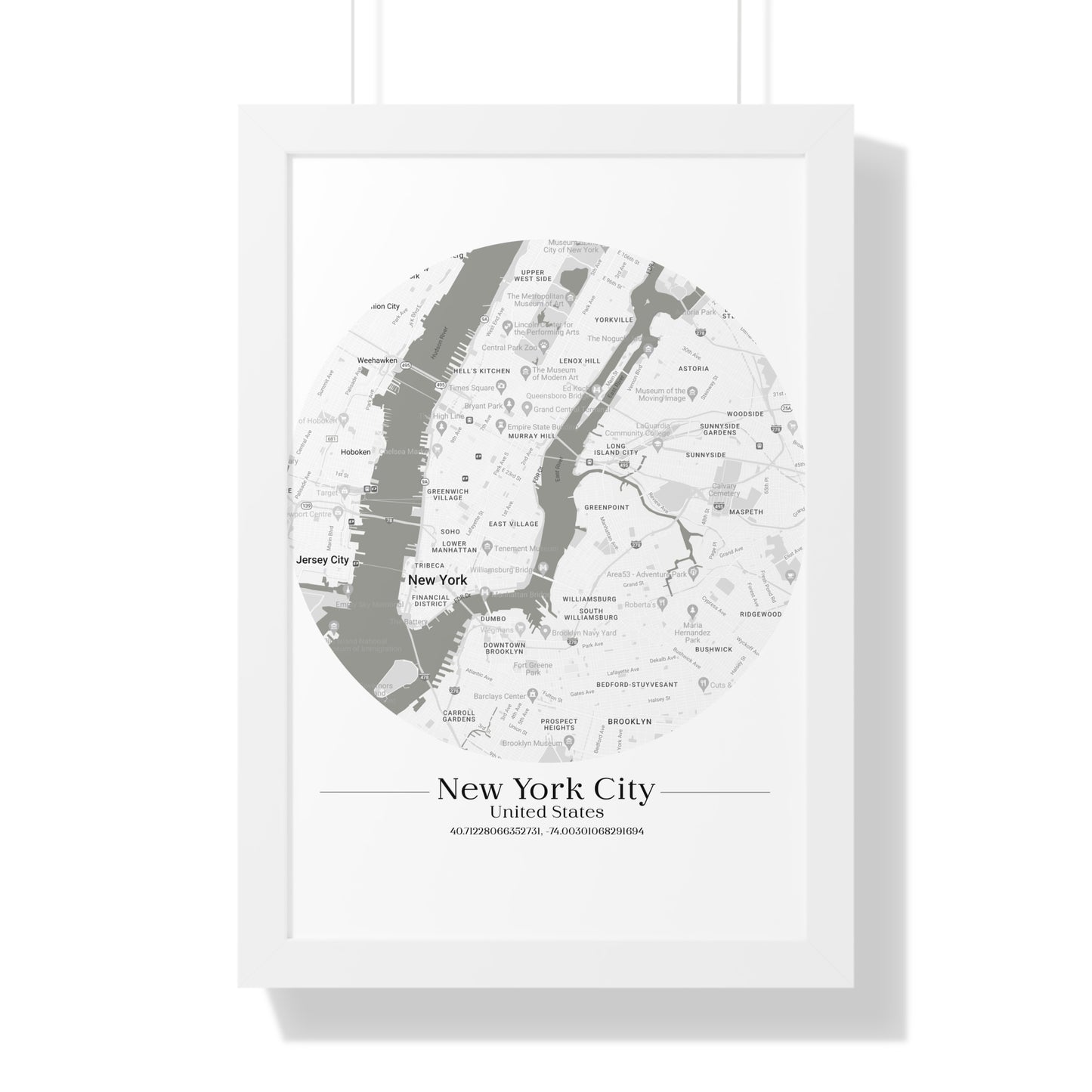 New York City - Framed Vertical Poster