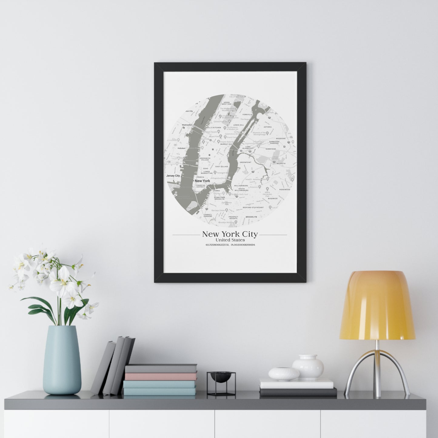 New York City - Framed Vertical Poster