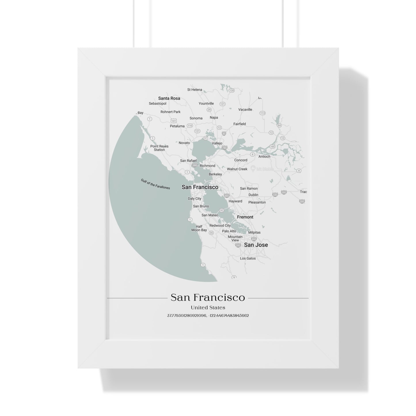 San Francisco - Framed Vertical Poster