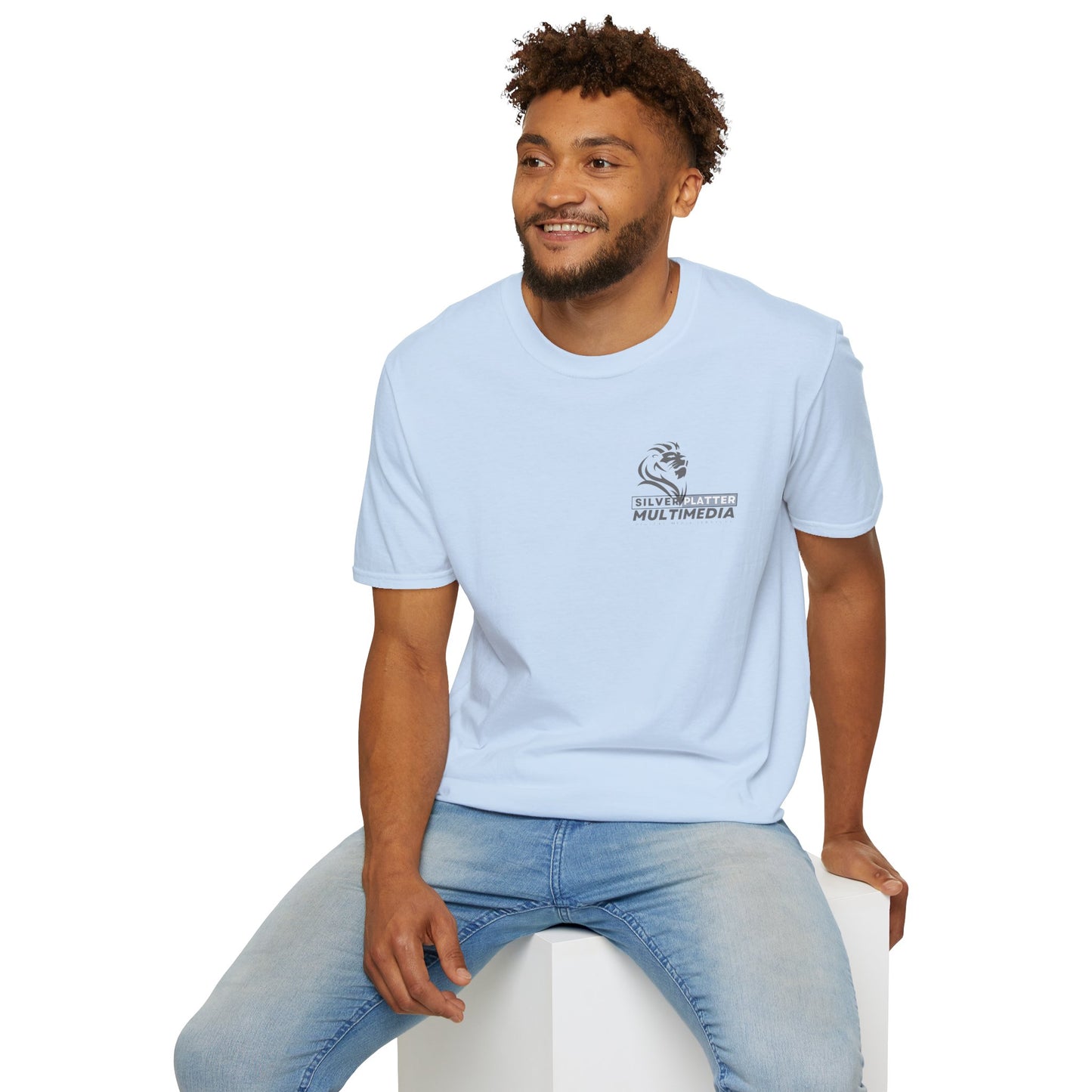 Silver Platter Multimedia Lion Logo T-Shirt
