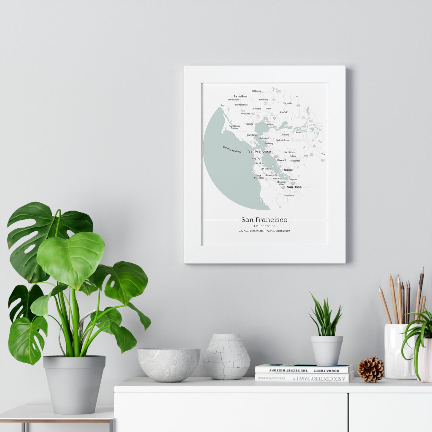 San Francisco - Framed Vertical Poster