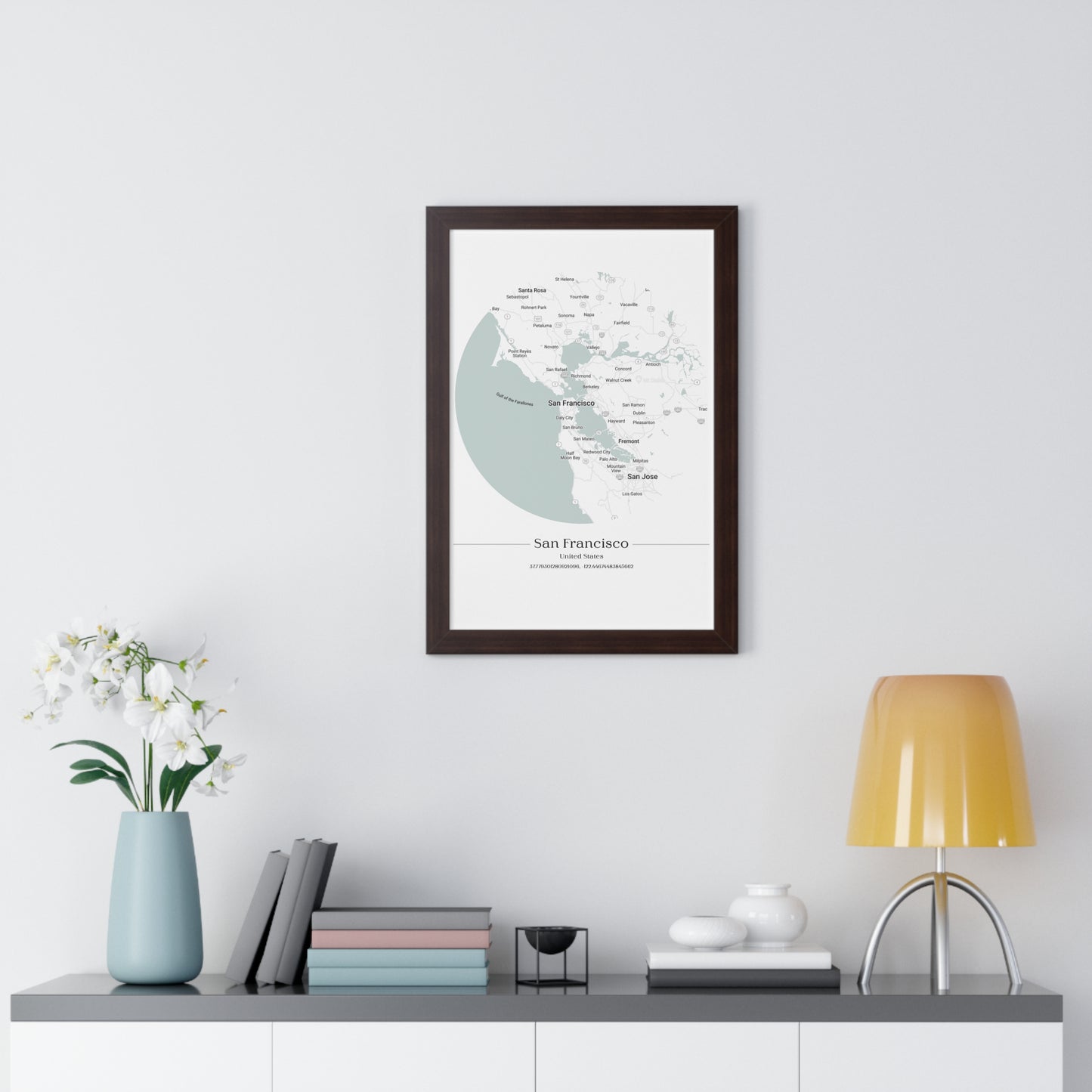San Francisco - Framed Vertical Poster