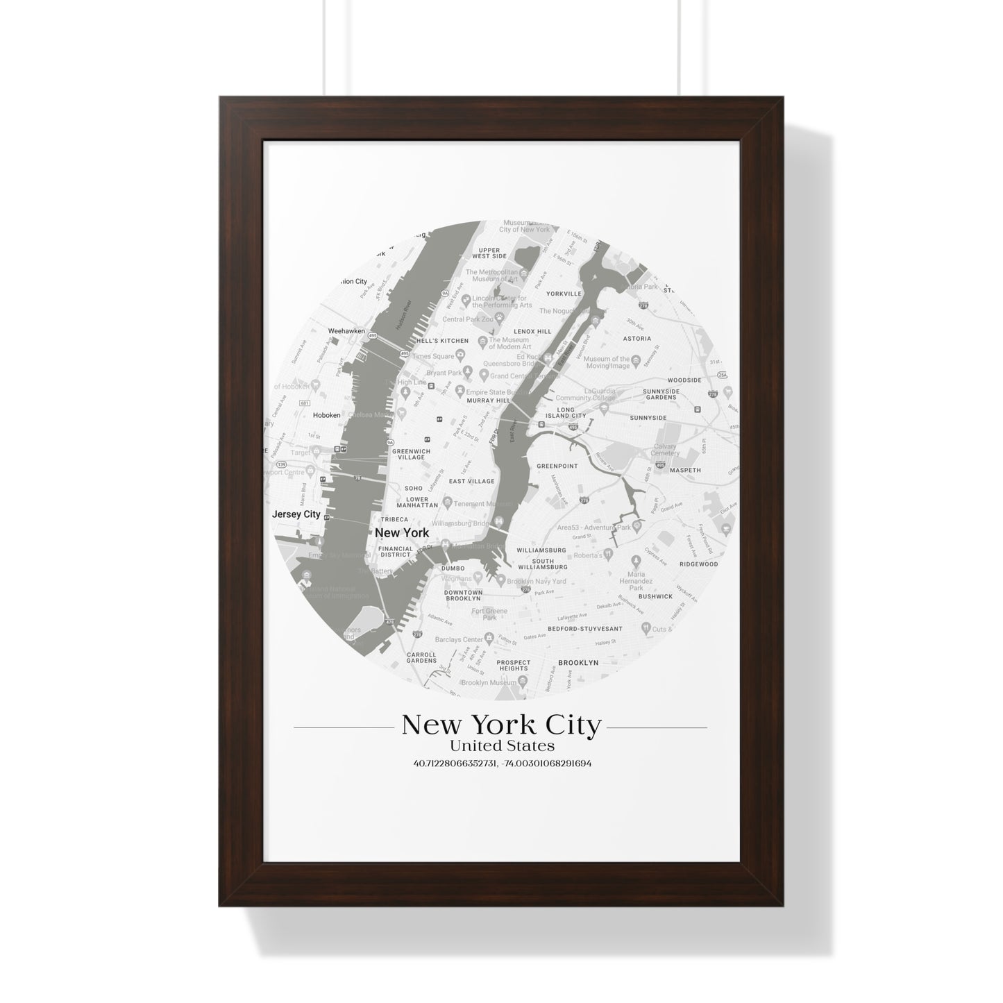 New York City - Framed Vertical Poster