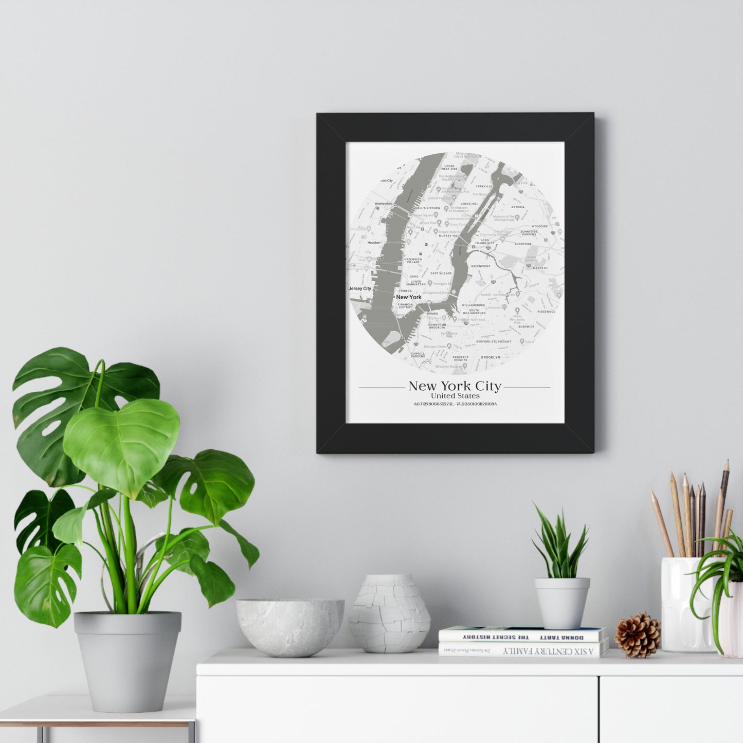 New York City - Framed Vertical Poster