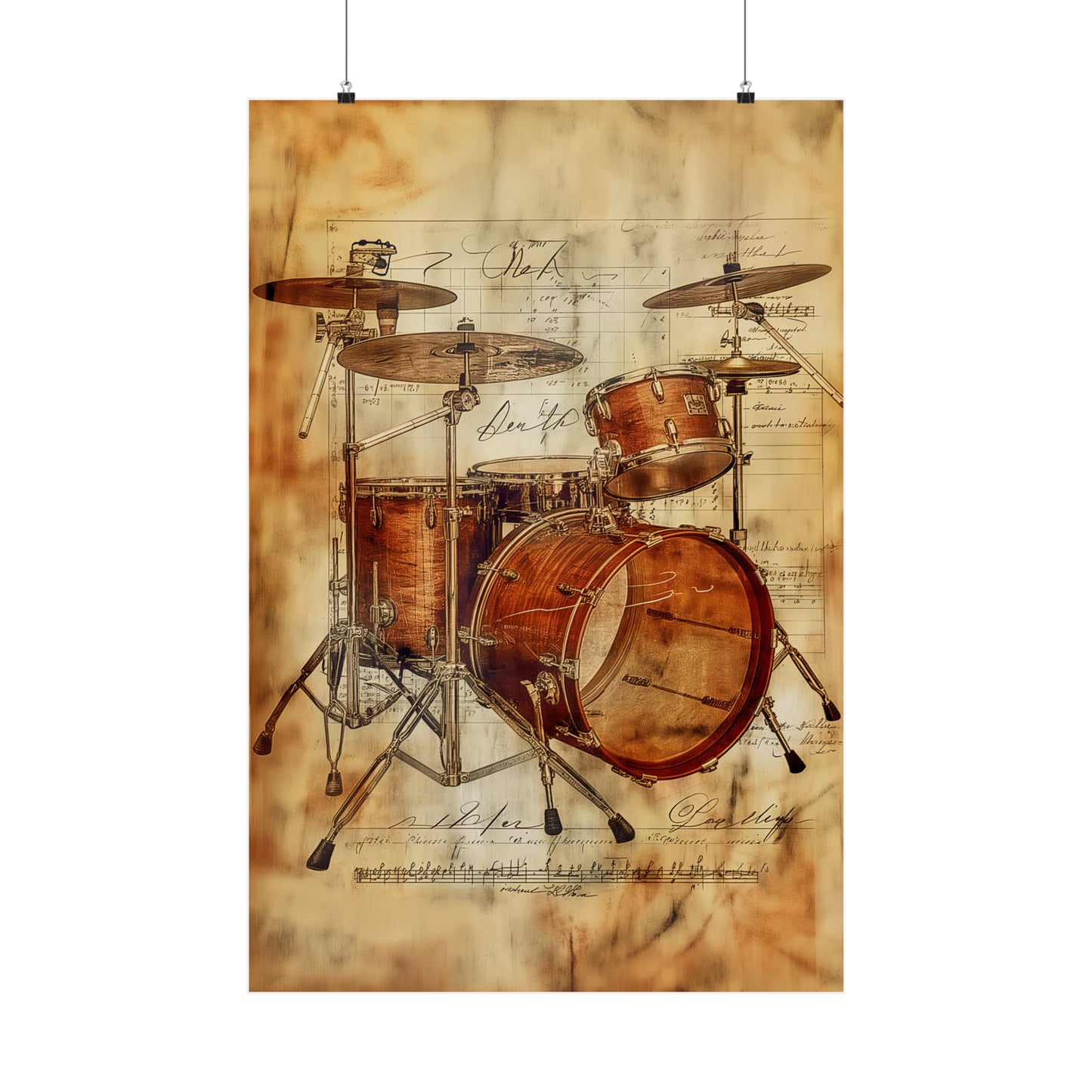 Drums Matte Vertical Poster