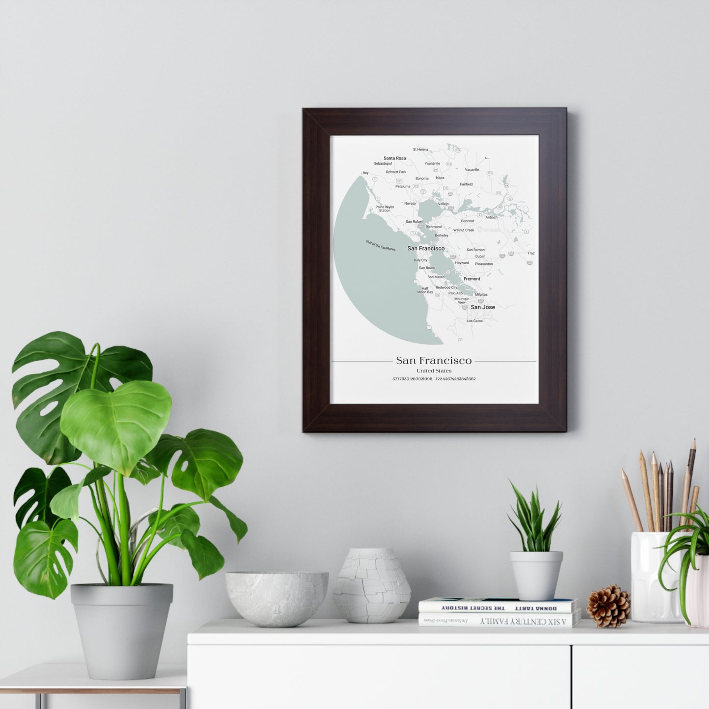 San Francisco - Framed Vertical Poster