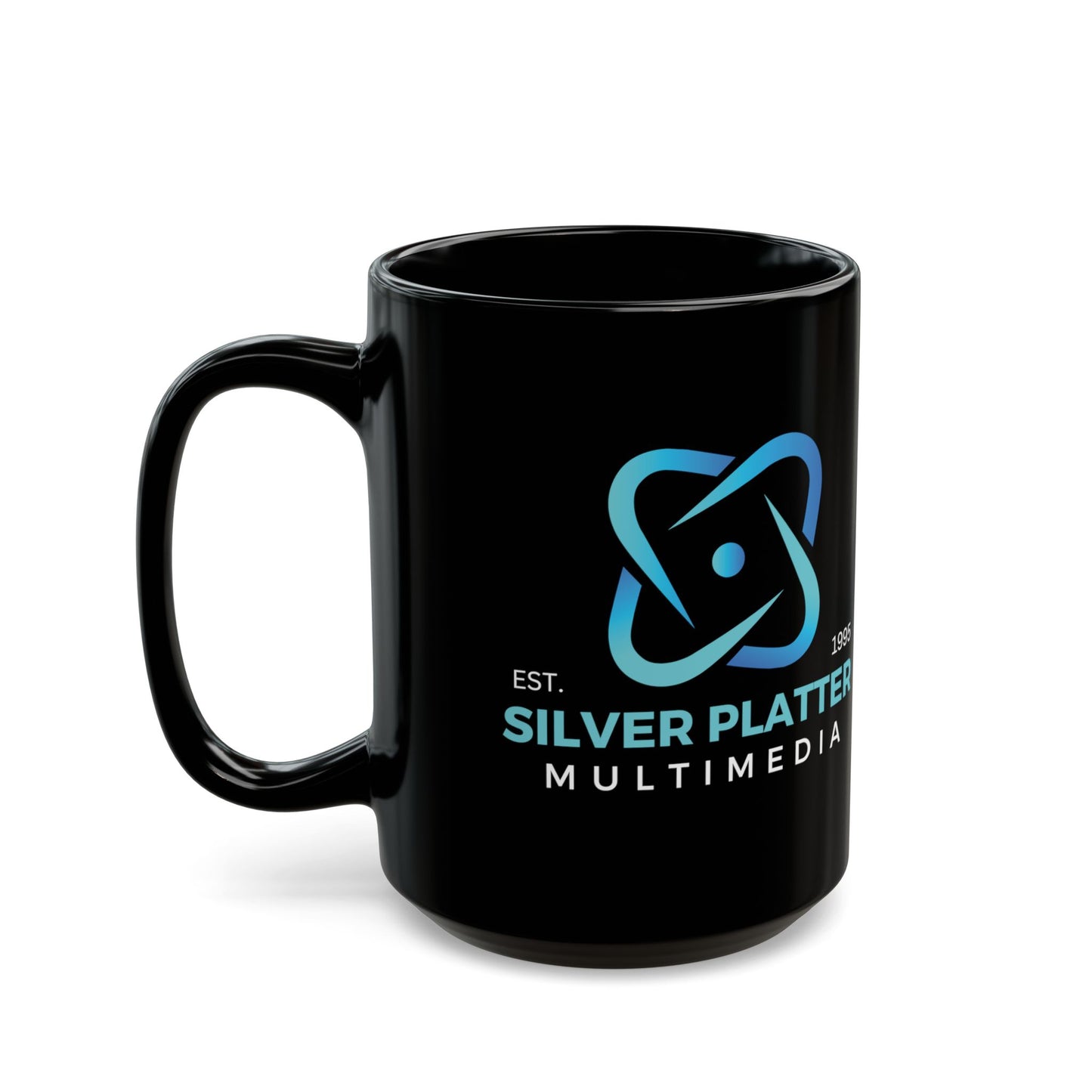 Silver Platter Multimedia Black Mug (15oz)