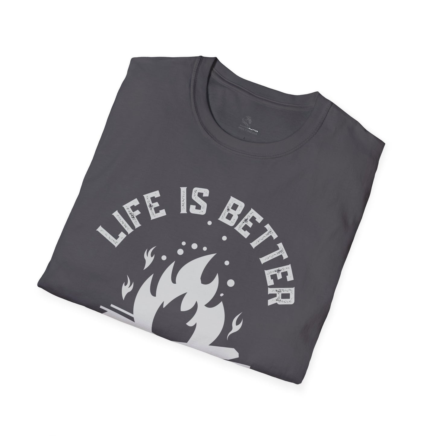 Life is Better Around the Campfire - Unisex Softstyle T-Shirt