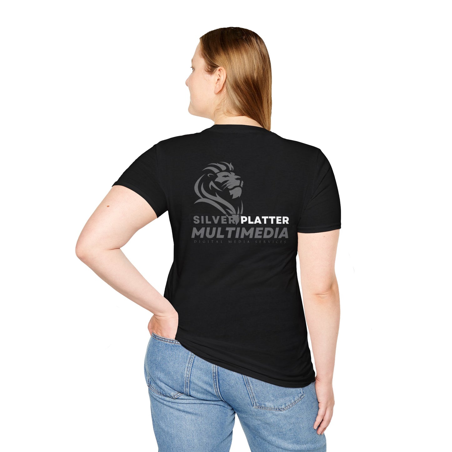 Silver Platter Multimedia Lion Logo T-Shirt