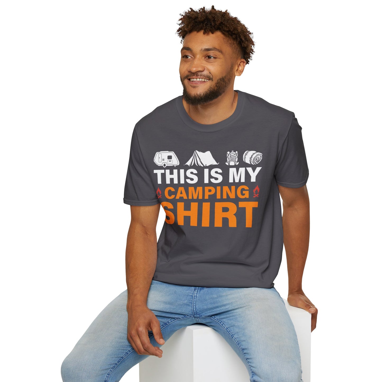 This Is My Camping Shirt  - Unisex Softstyle T-Shirt