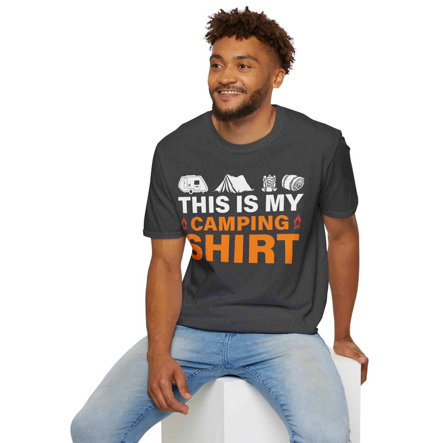 This Is My Camping Shirt  - Unisex Softstyle T-Shirt