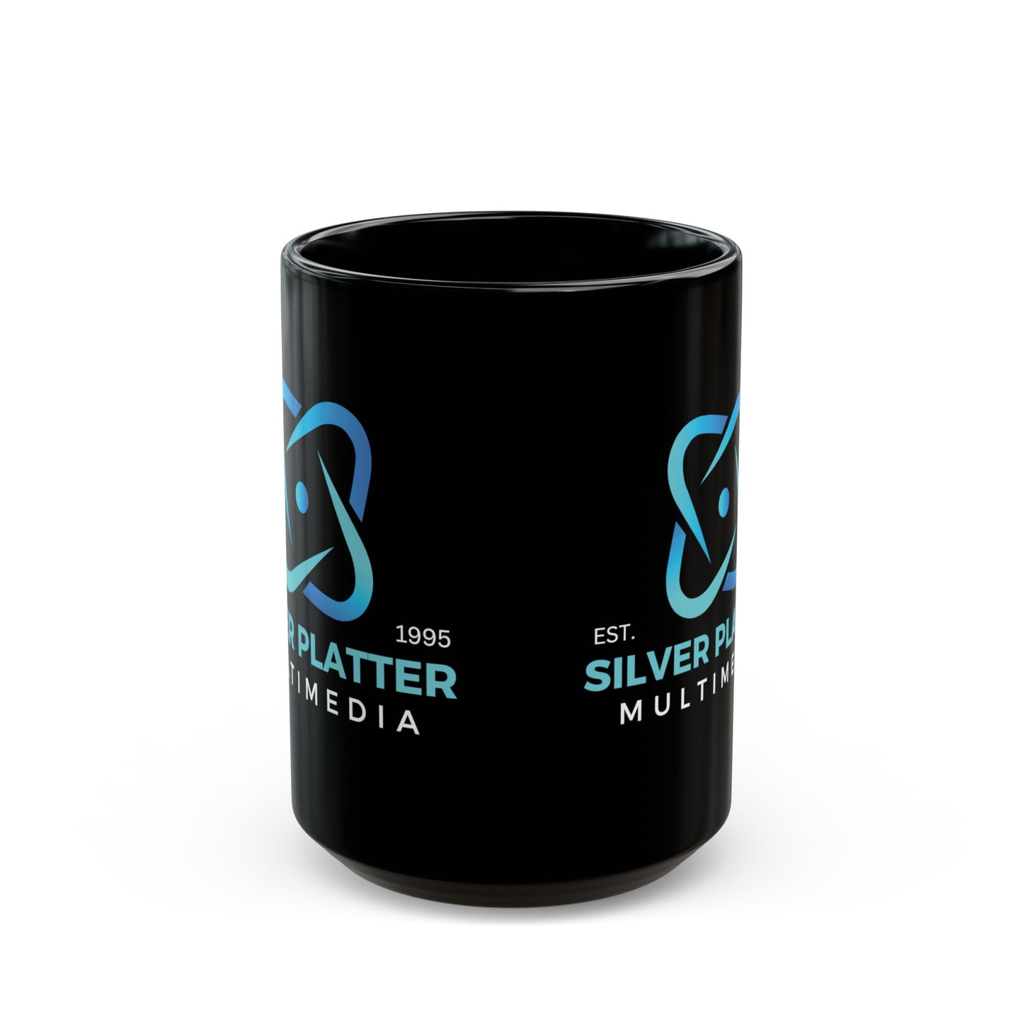 Silver Platter Multimedia Black Mug (15oz)