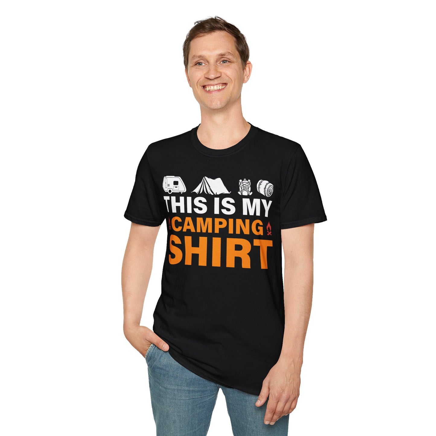 This Is My Camping Shirt  - Unisex Softstyle T-Shirt