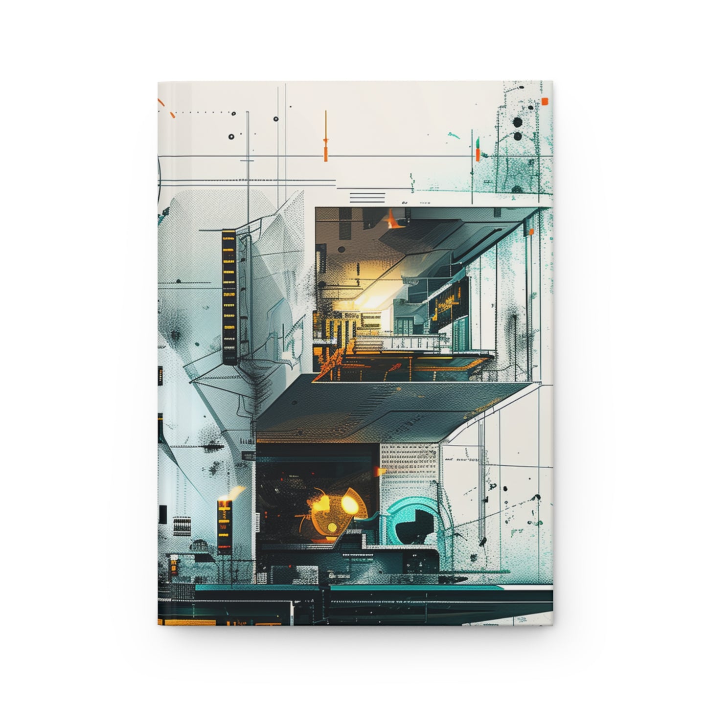 Futuristic Hardcover Journal Matte