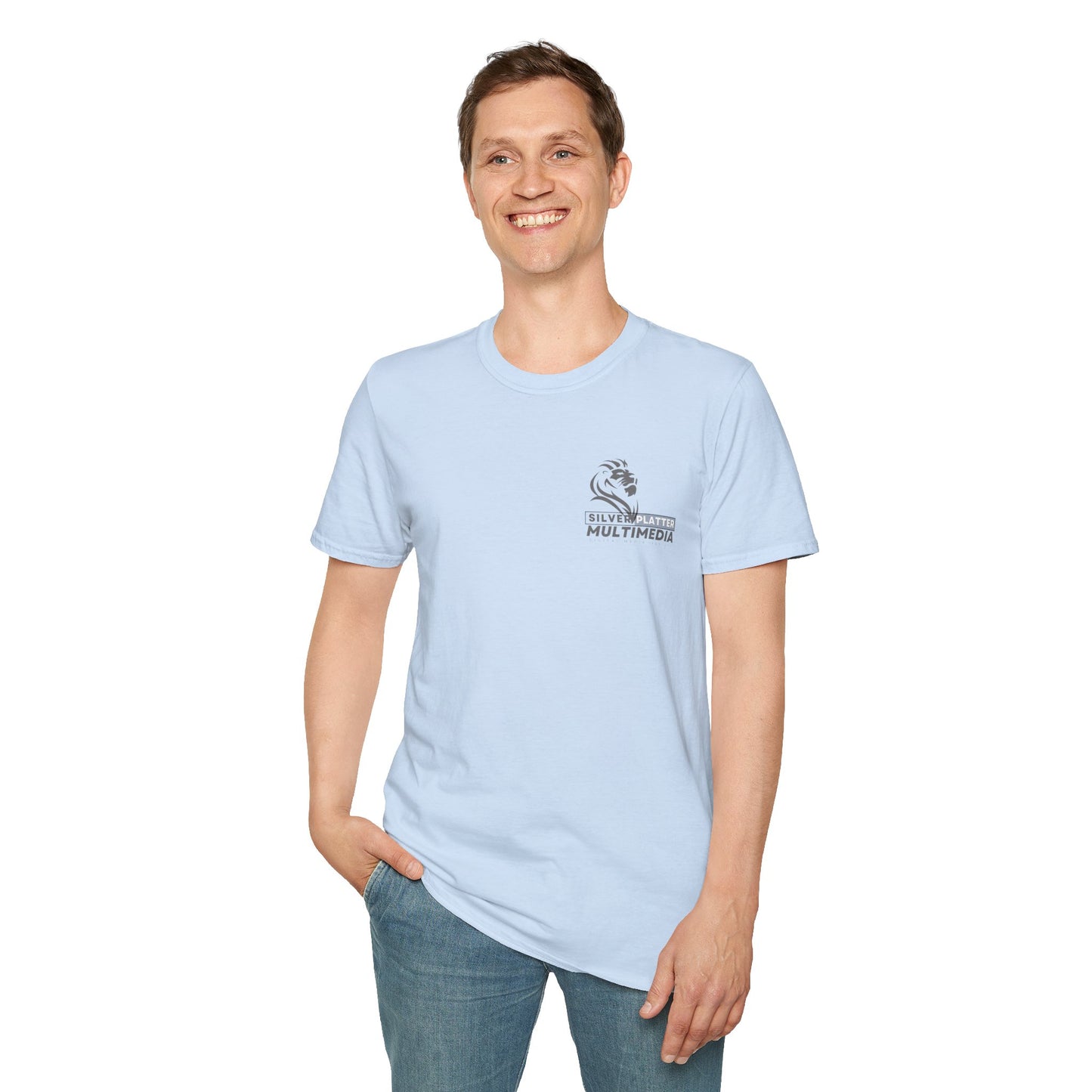 Silver Platter Multimedia Lion Logo T-Shirt