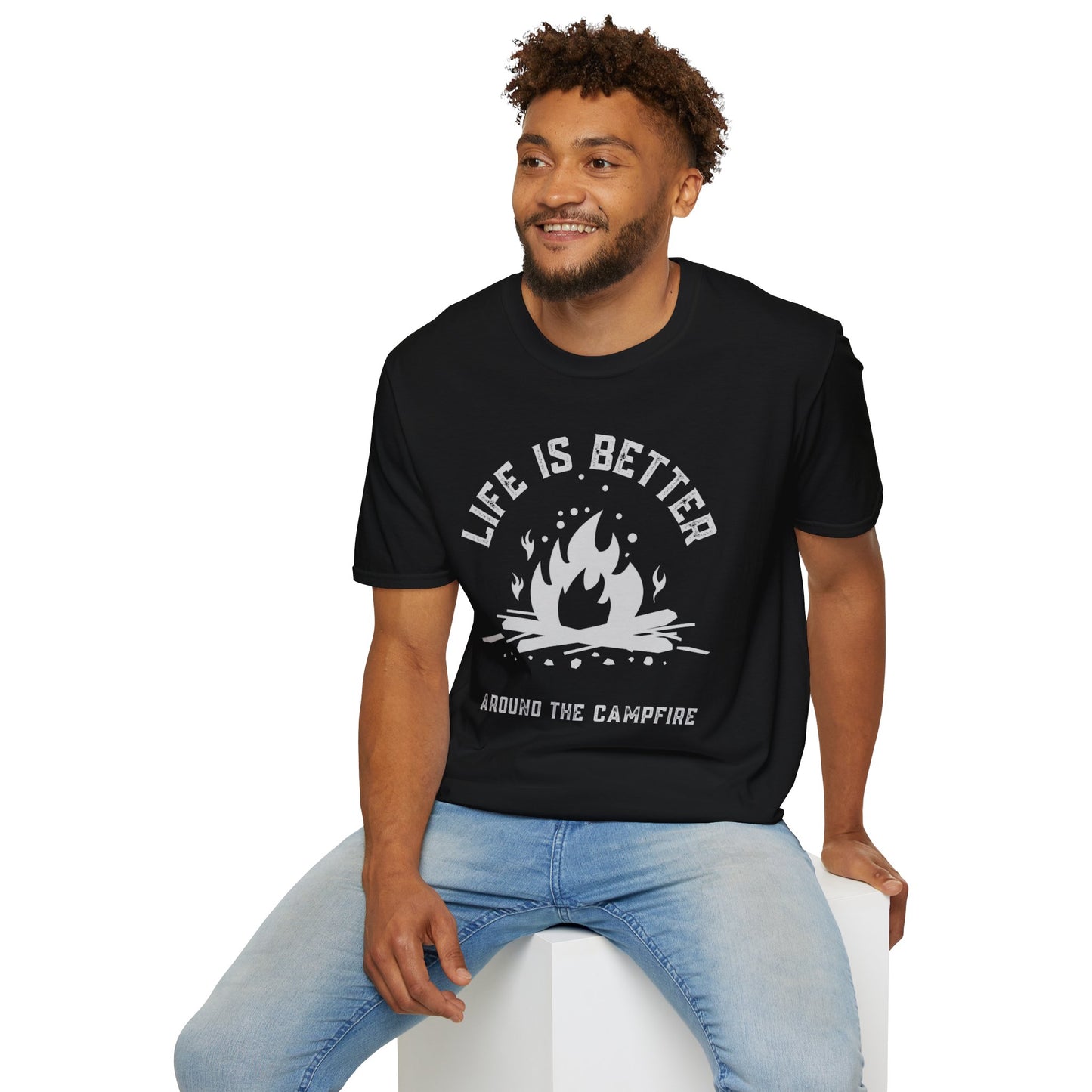 Life is Better Around the Campfire - Unisex Softstyle T-Shirt