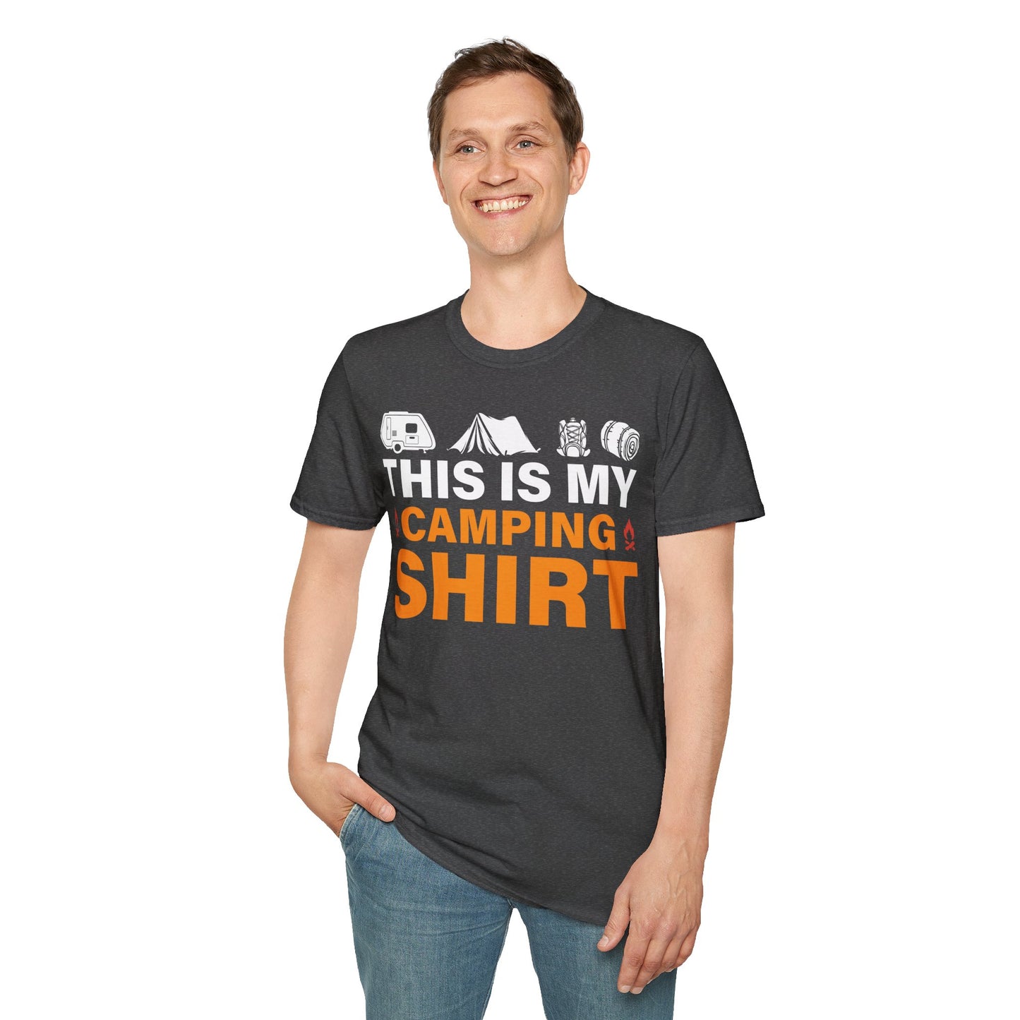 This Is My Camping Shirt  - Unisex Softstyle T-Shirt