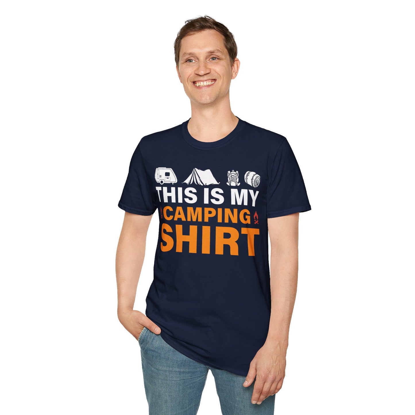 This Is My Camping Shirt  - Unisex Softstyle T-Shirt