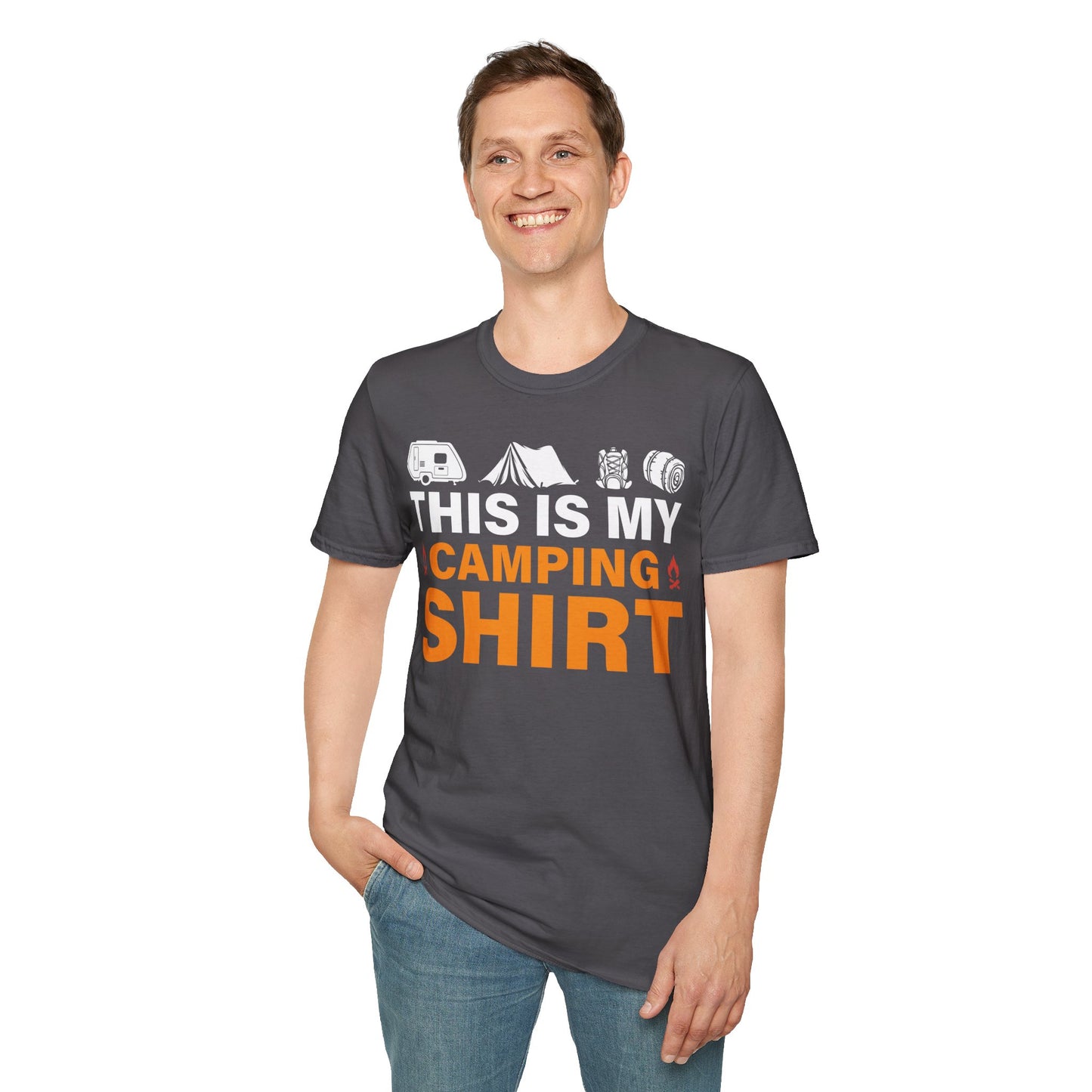 This Is My Camping Shirt  - Unisex Softstyle T-Shirt