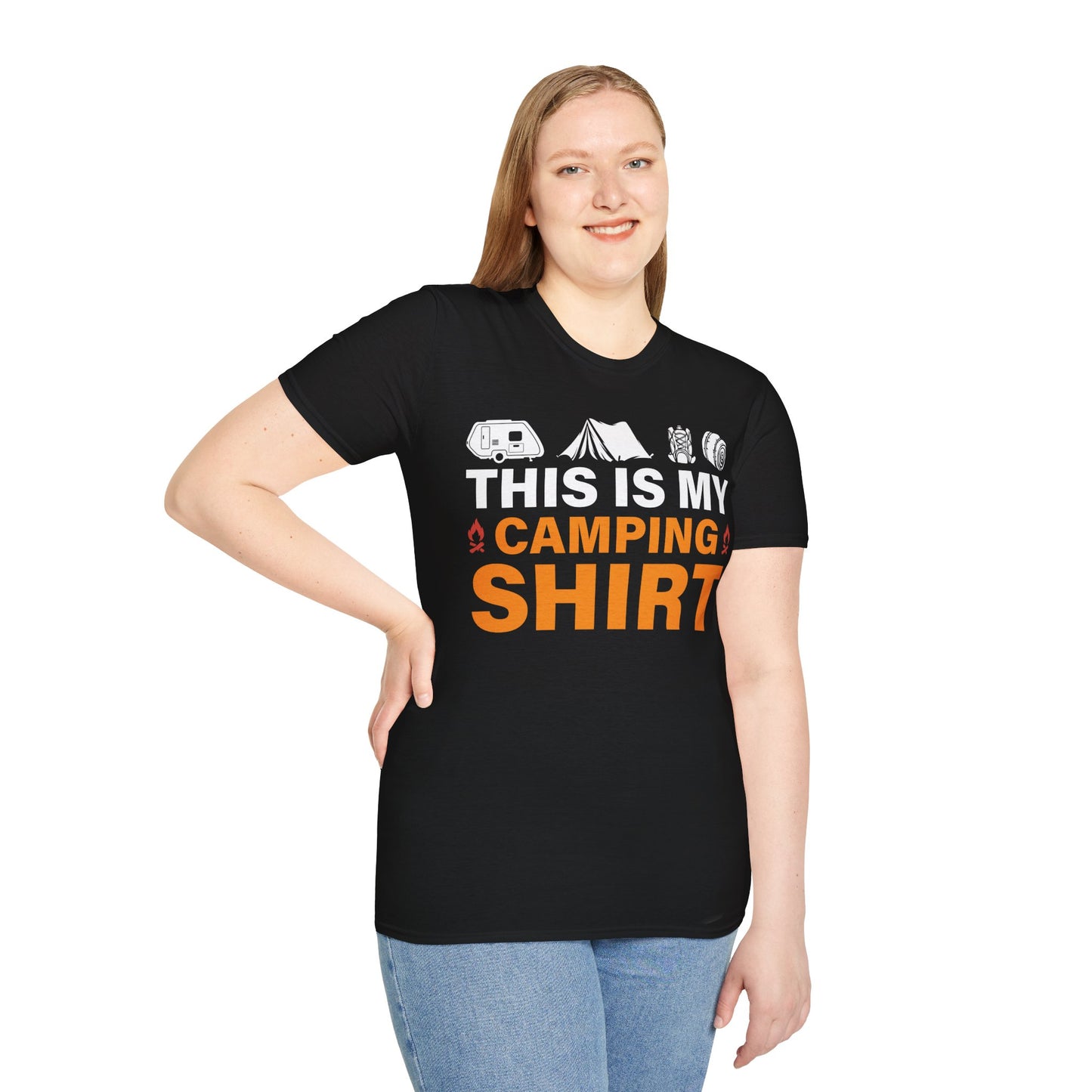 This Is My Camping Shirt  - Unisex Softstyle T-Shirt