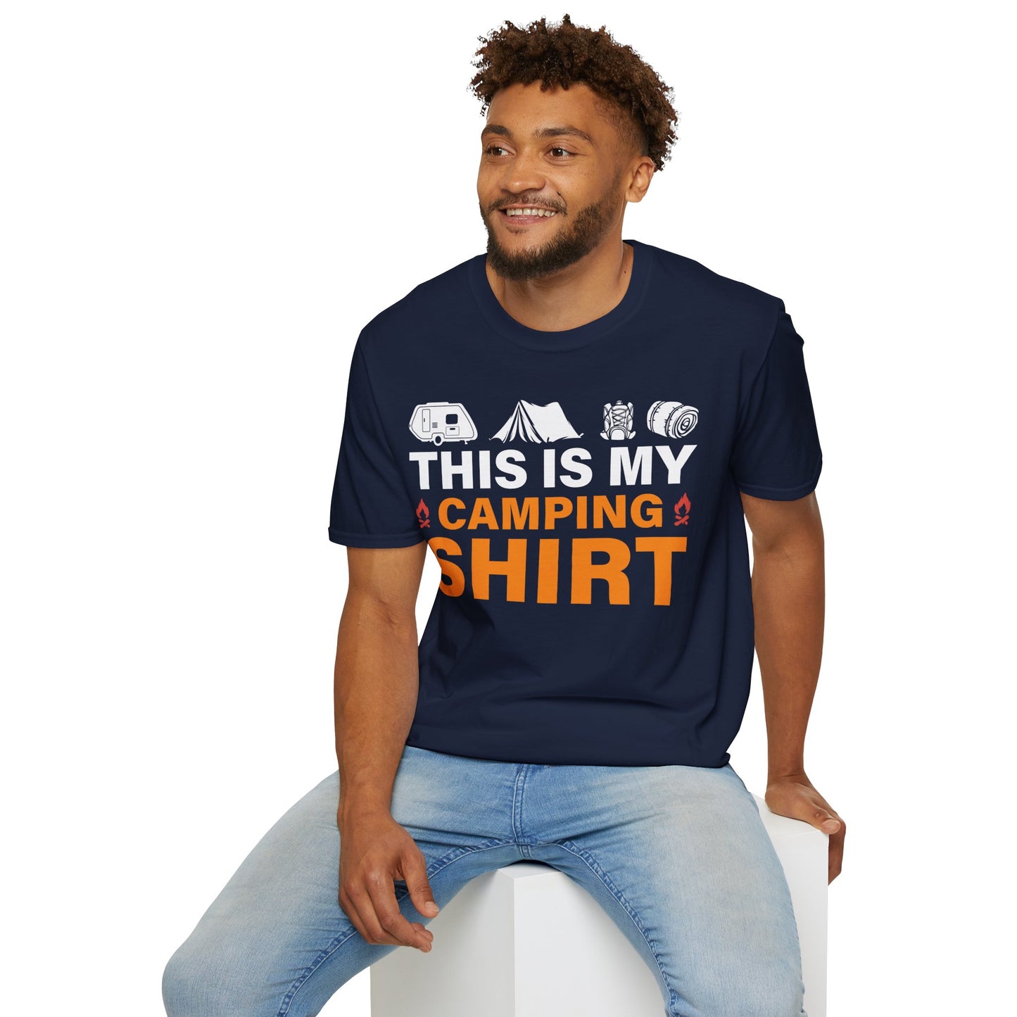 This Is My Camping Shirt  - Unisex Softstyle T-Shirt