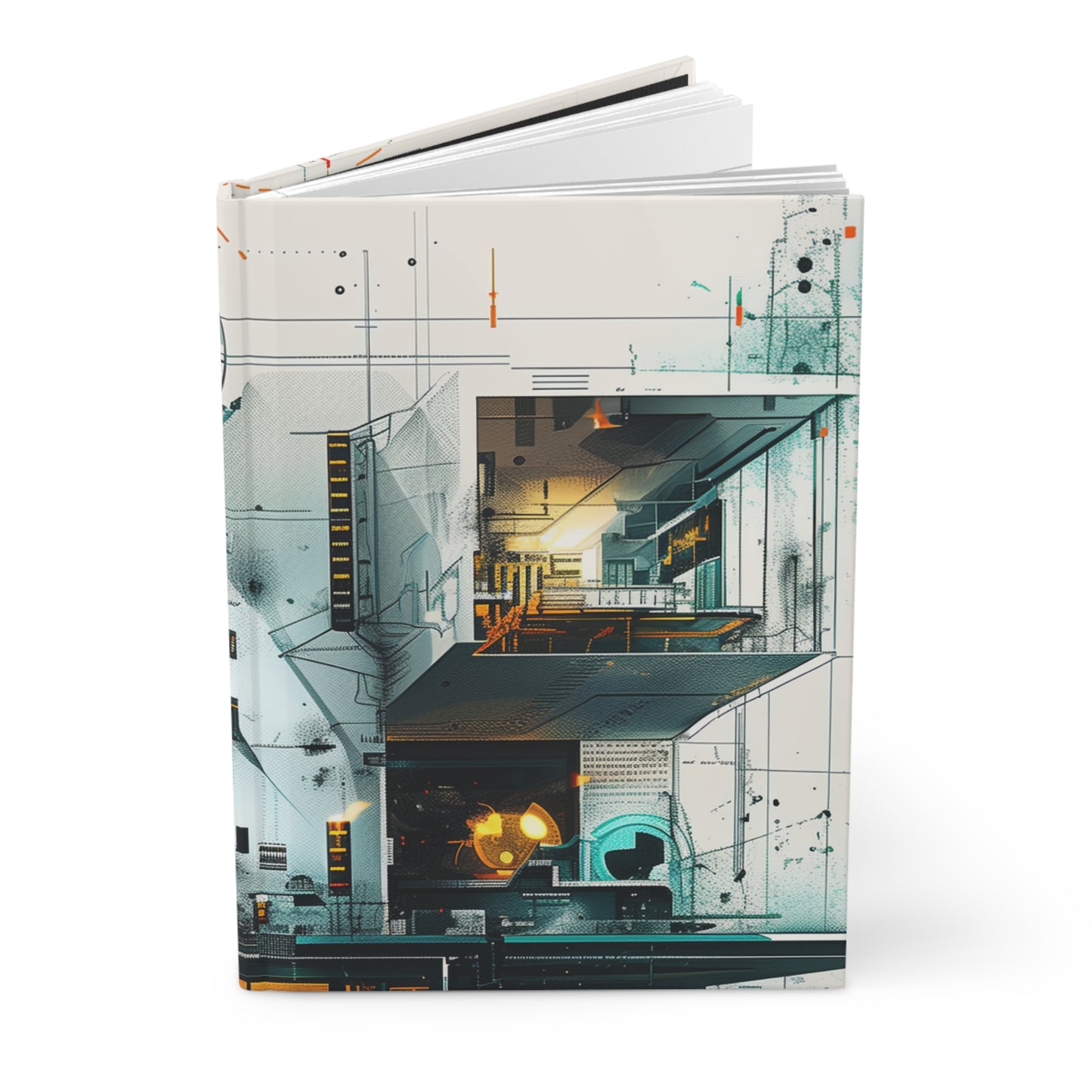 Futuristic Hardcover Journal Matte