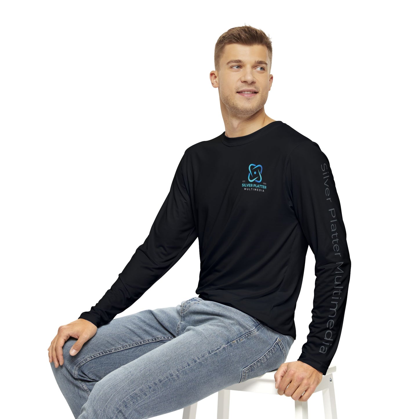 Men's Long Sleeve Shirt - Silver Platter Multimedia