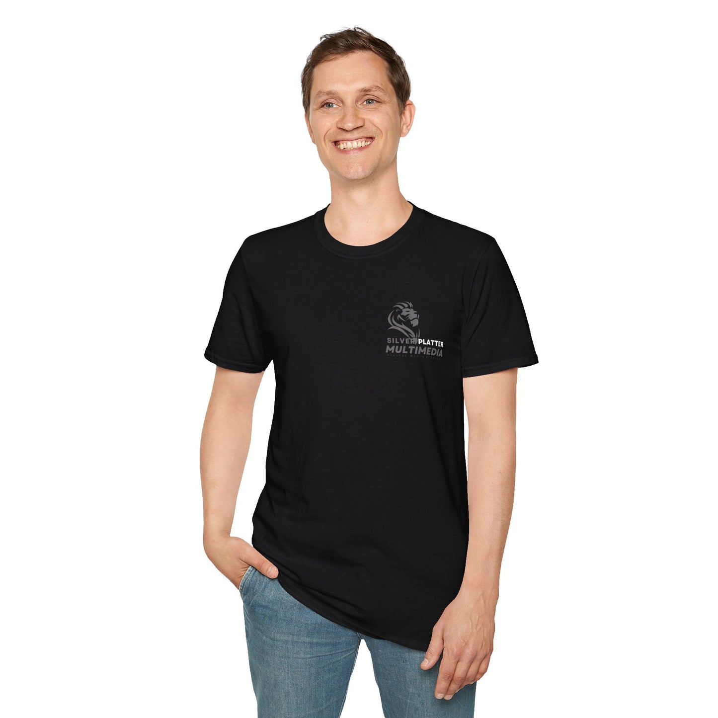 Silver Platter Multimedia Lion Logo T-Shirt
