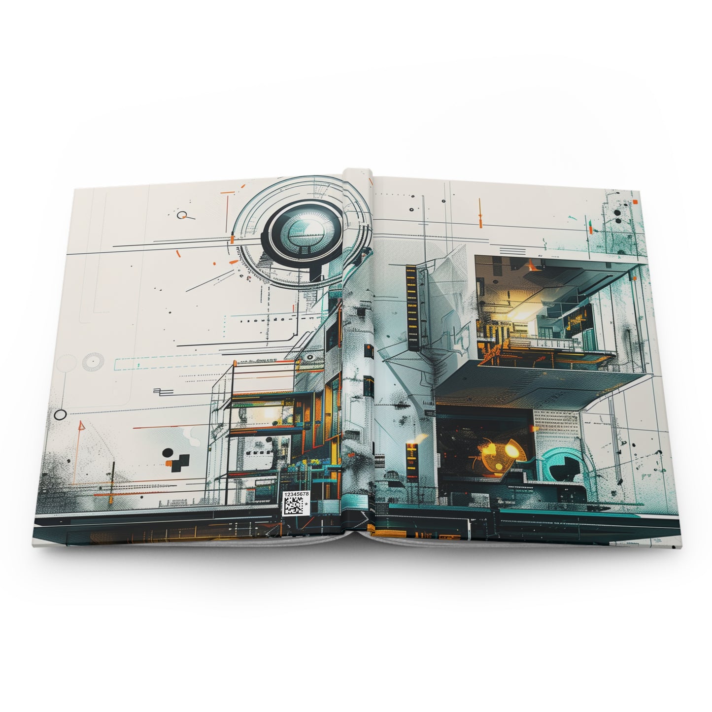 Futuristic Hardcover Journal Matte