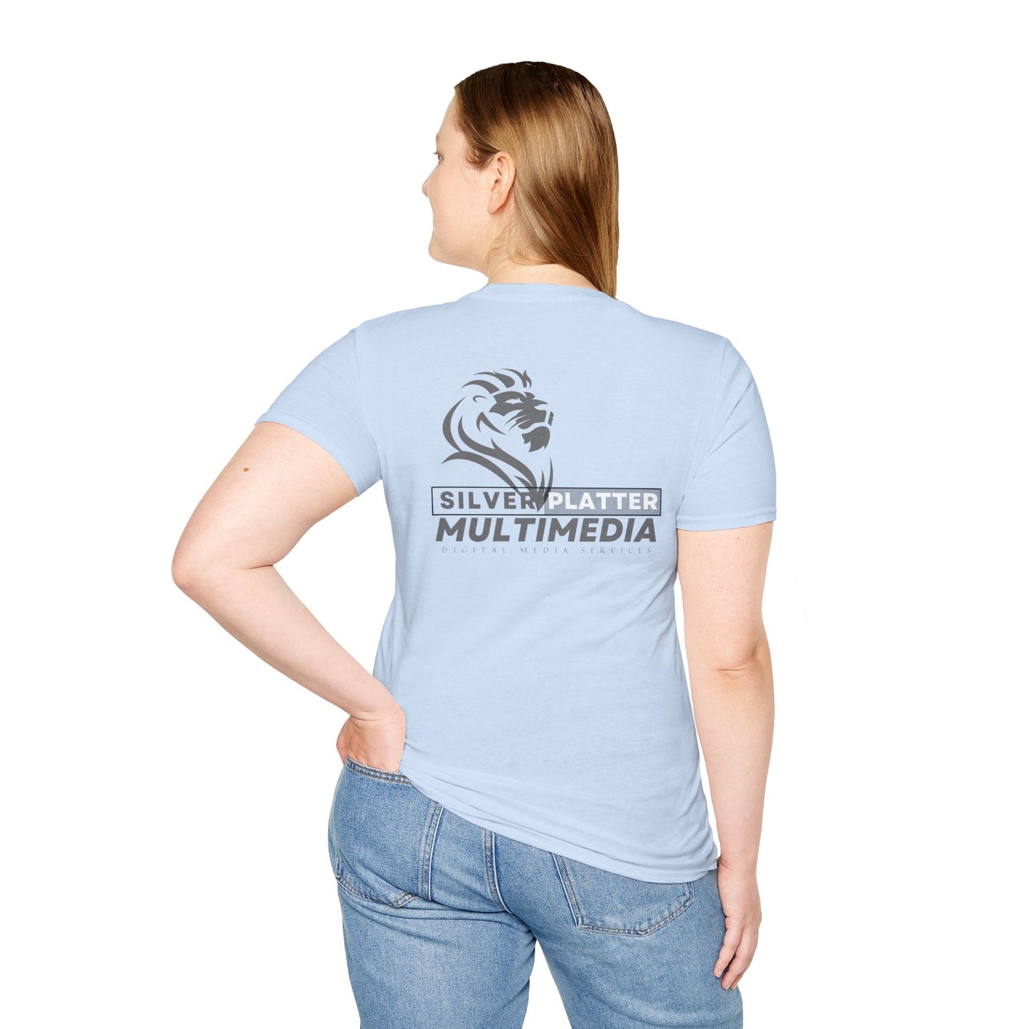 Silver Platter Multimedia Lion Logo T-Shirt
