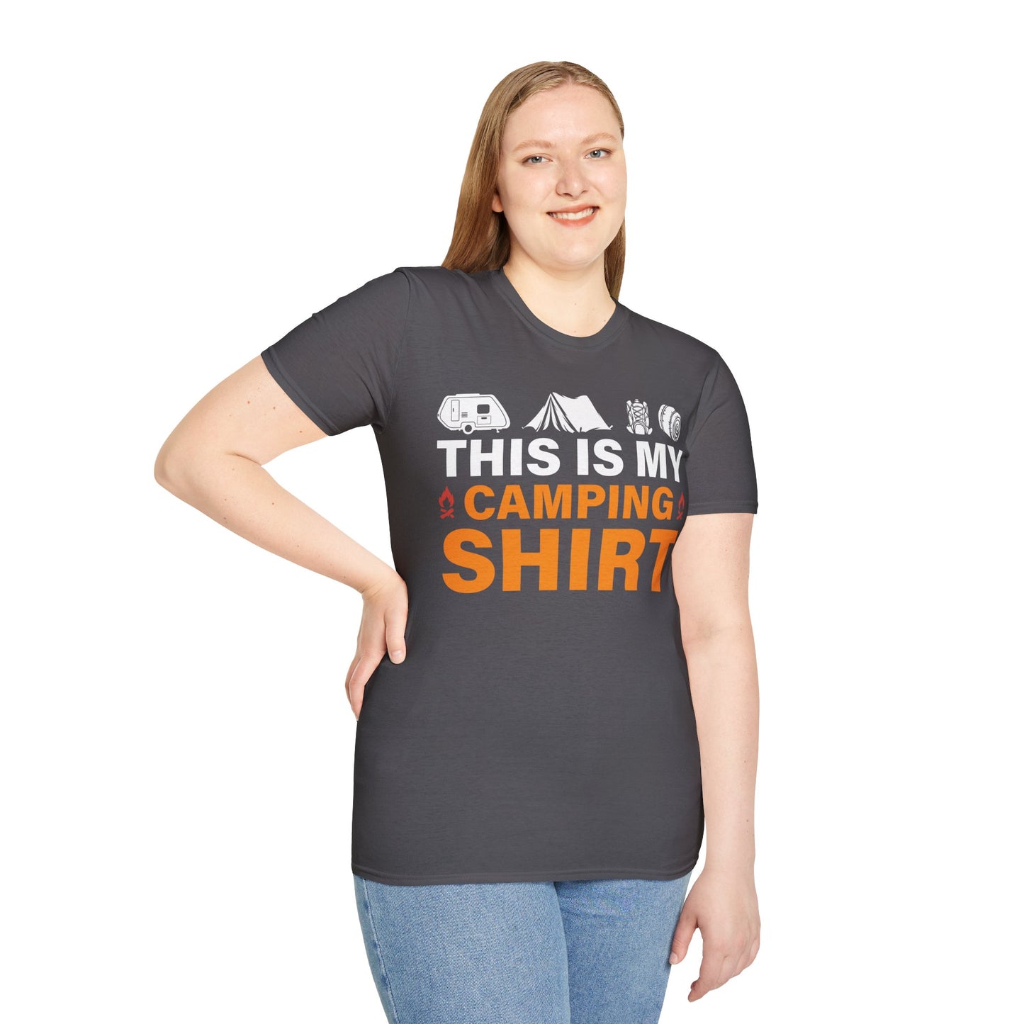 This Is My Camping Shirt  - Unisex Softstyle T-Shirt