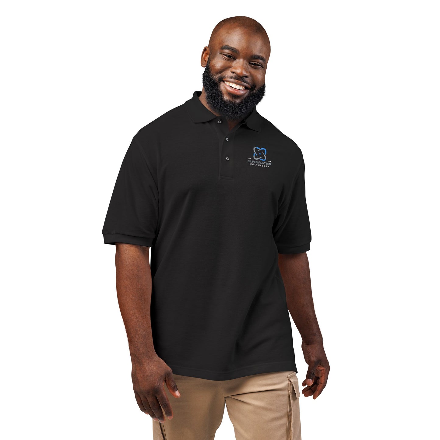 Silver Platter Multimedia Logo Polo Shirt (Embroidery)