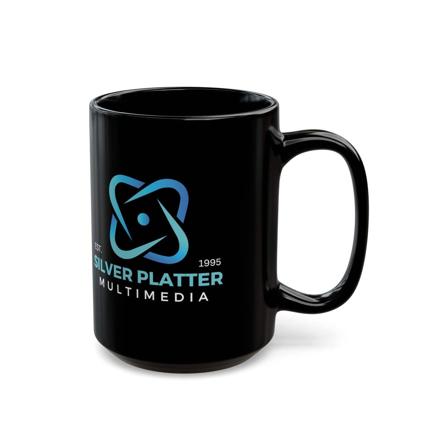 Silver Platter Multimedia Black Mug (15oz)